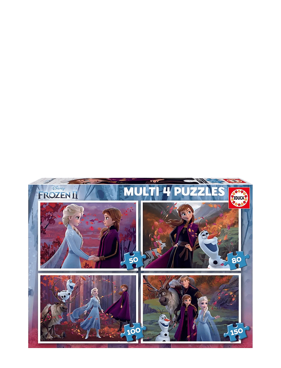 Educa - Educa 50-80-100-150 Frozen - klassiske puslespil - multi - 0