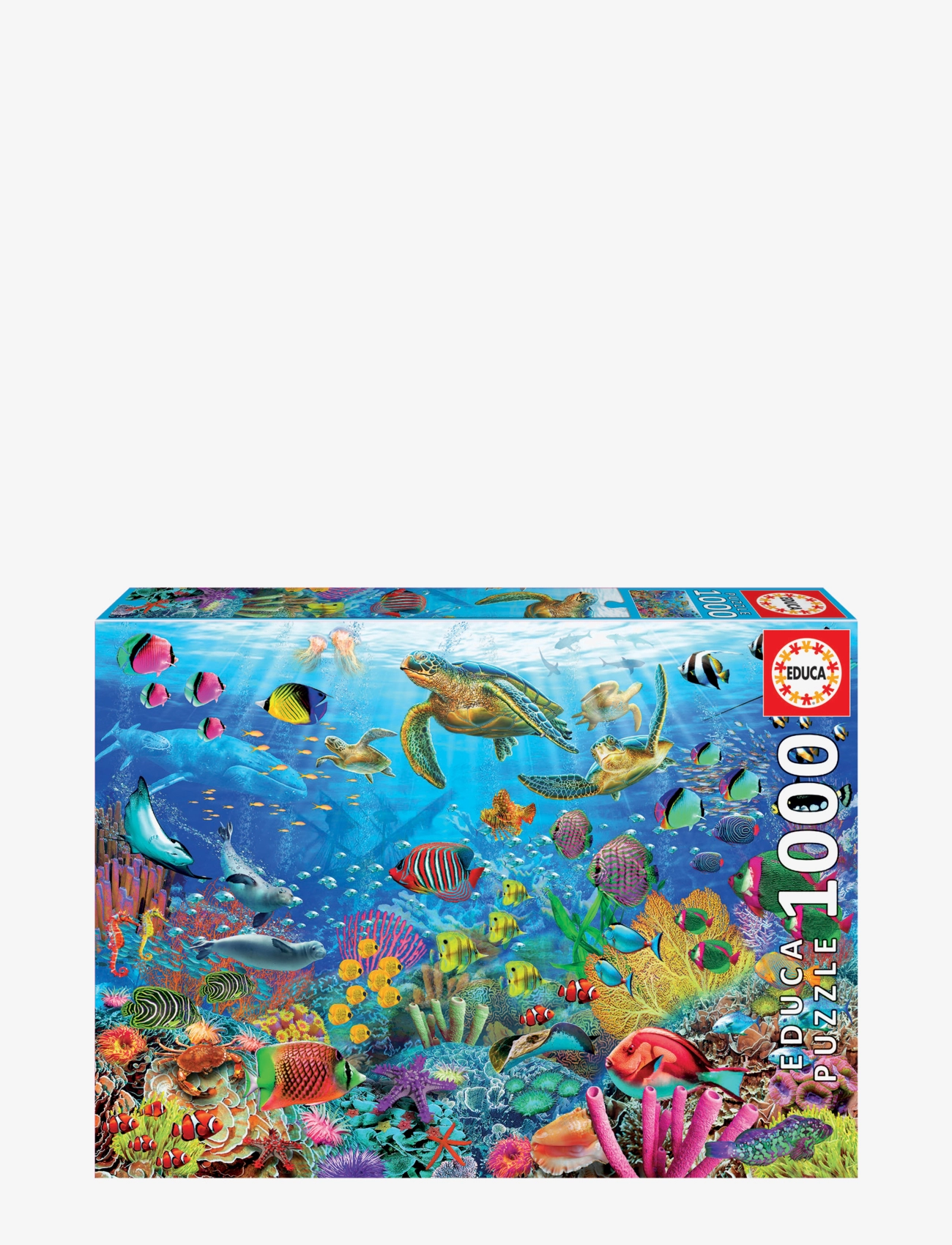 Educa Educa 1000 Tropical Fantasy Turtles, One Size, Multi/patterned, Puslespil & Spil > Puslespil, Unisex