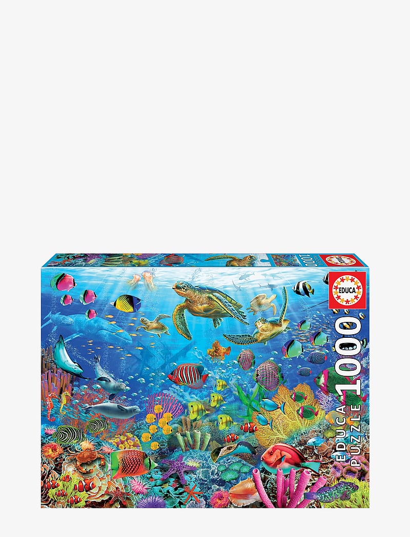 Educa - Educa 1000 Tropical Fantasy Turtles - klassiske puslespil - multi - 0