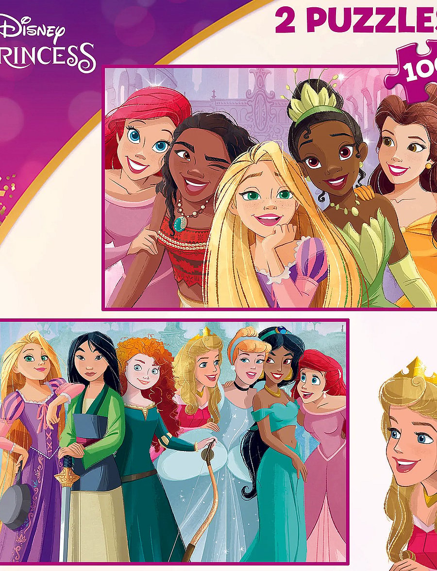 Educa - Educa 2x100 Disney Princess - klassiska pussel - multi - 1