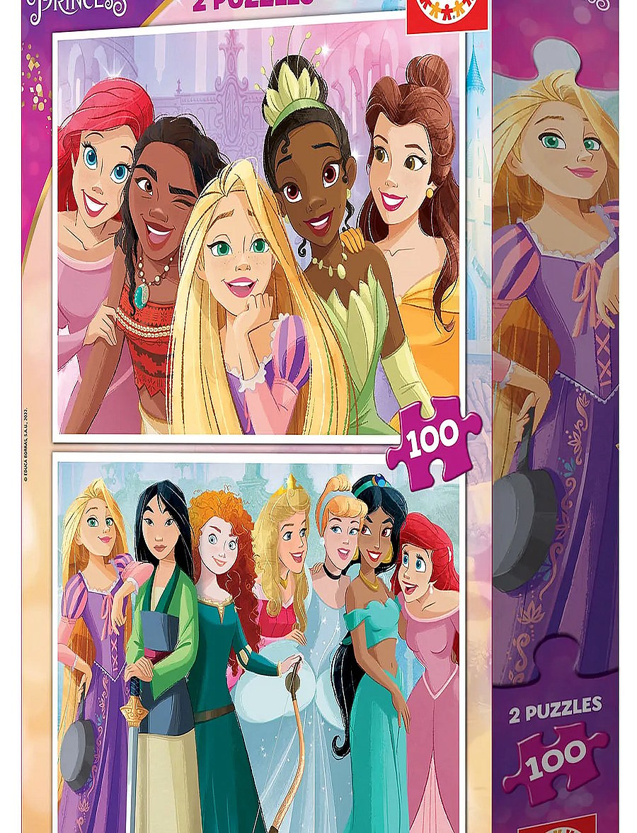 Educa - Educa 2x100 Disney Princess - klassiska pussel - multi - 2