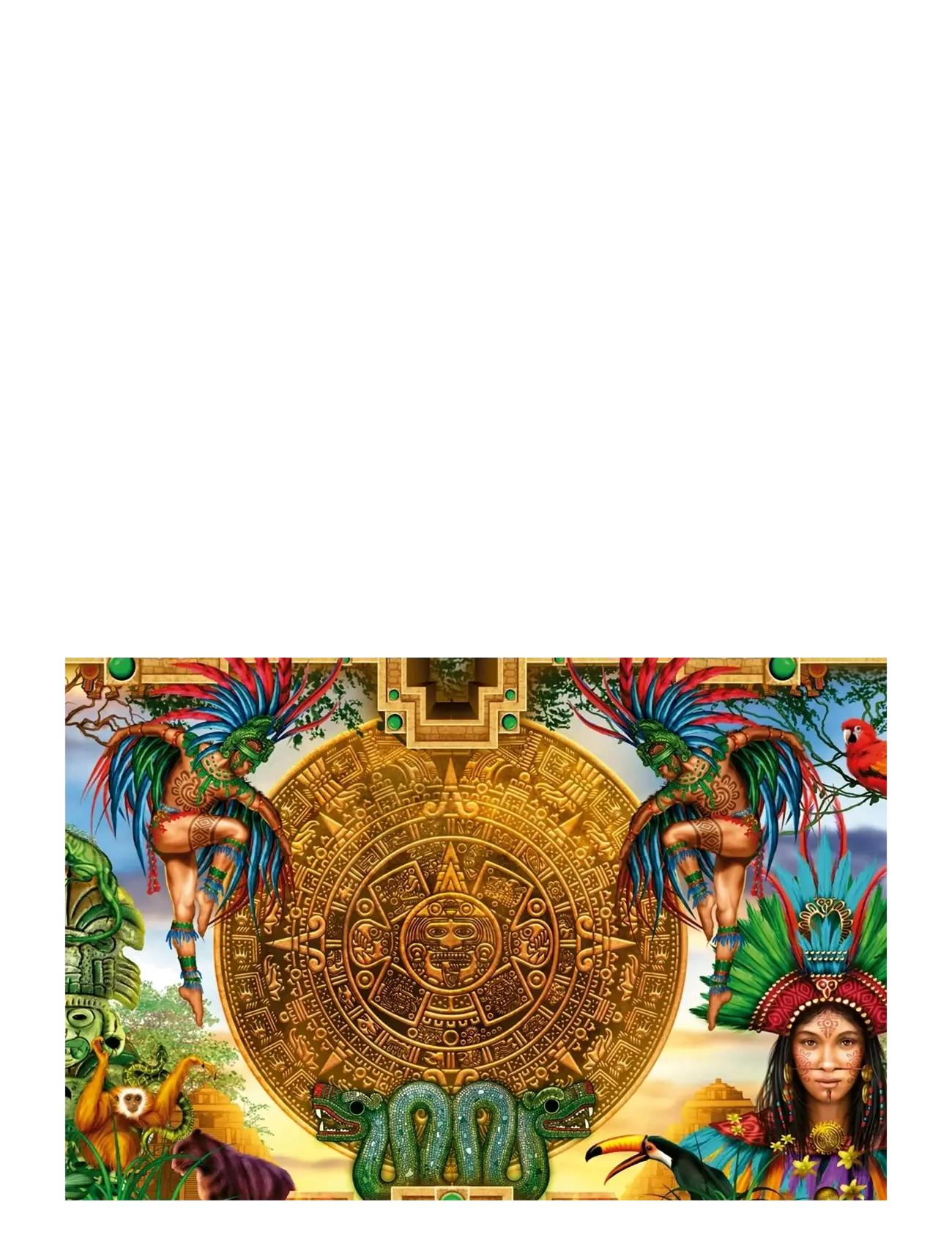 Educa - Educa 2000 Aztec Mayan Montage - klassiske puslespil - muti - 1