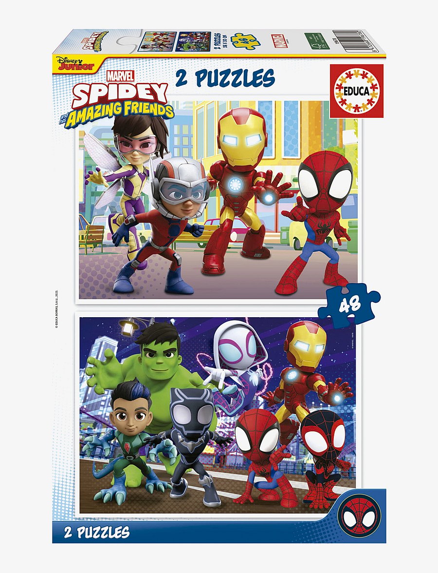Educa - Educa 2x48 Spidey & His Amazing Friends - klassiske puslespil - multi - 0