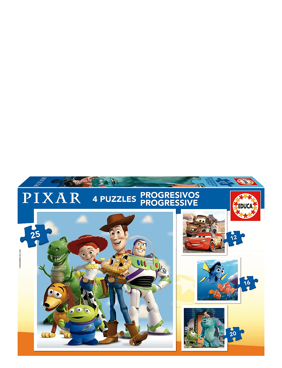Educa - Educa 12-16-20-25 Disney Pixar - klassísk púsl - multi - 0