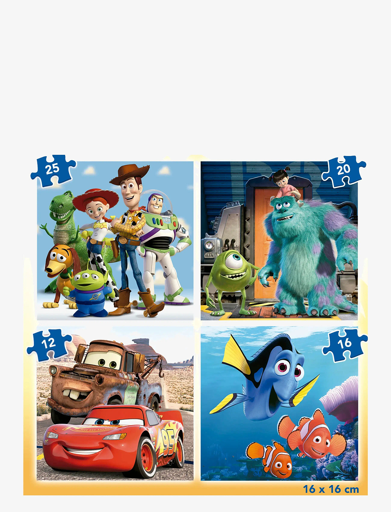 Educa - Educa 12-16-20-25 Disney Pixar - classic puzzles - multi - 2