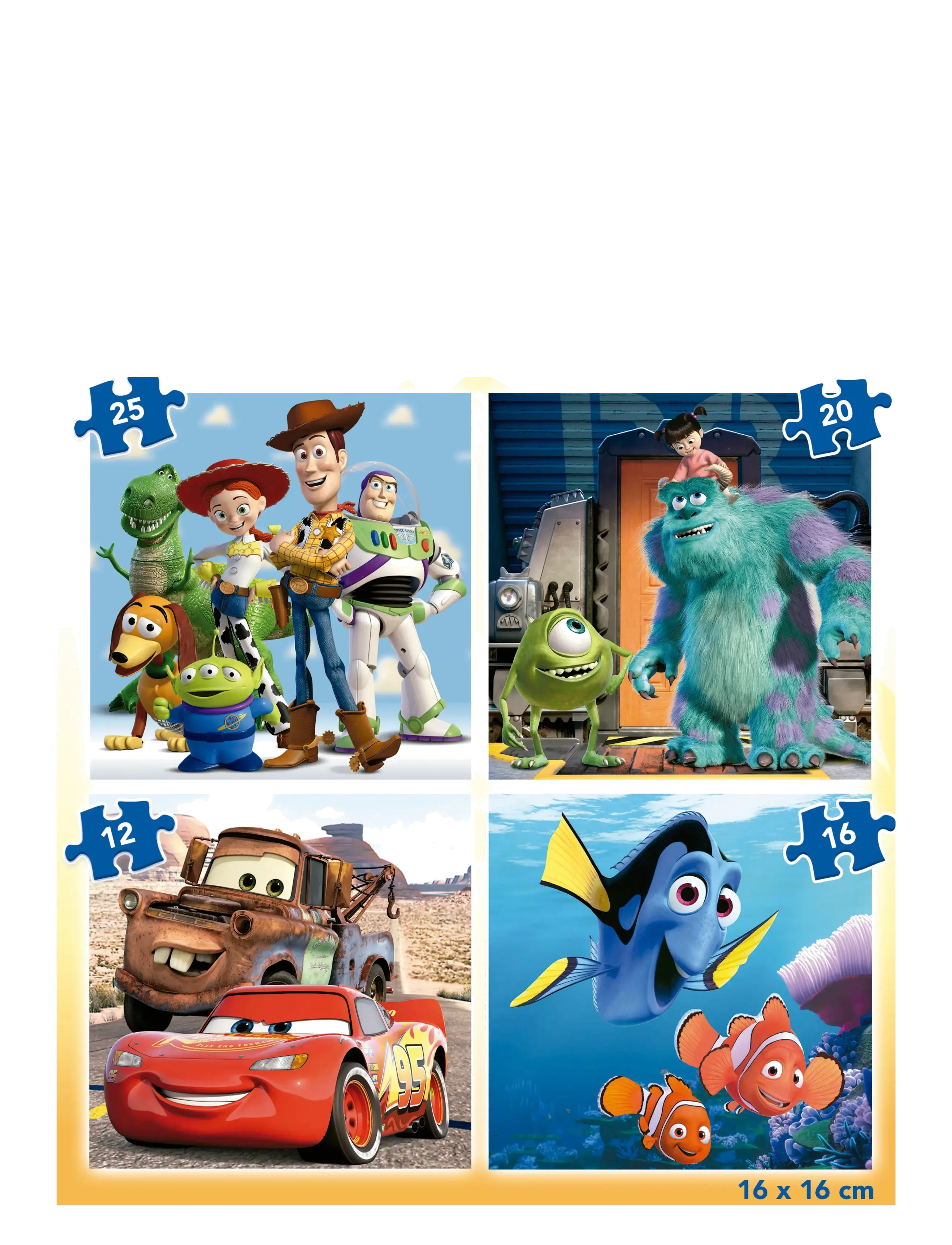 Educa - Educa 12-16-20-25 Disney Pixar - klassísk púsl - multi - 2