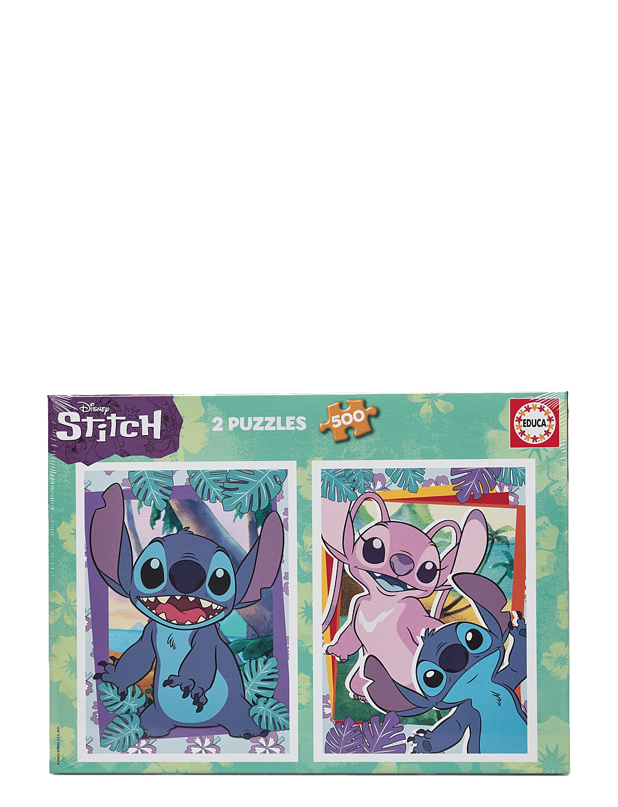 Educa - Educa 2X500 Stitch - klassiske puslespill - multi - 0