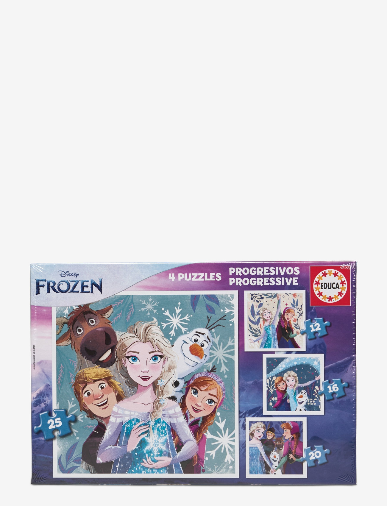 Educa - Educa Progressive Puzzles Frozen 12-16-20-25 - klassísk púsl - multi - 0
