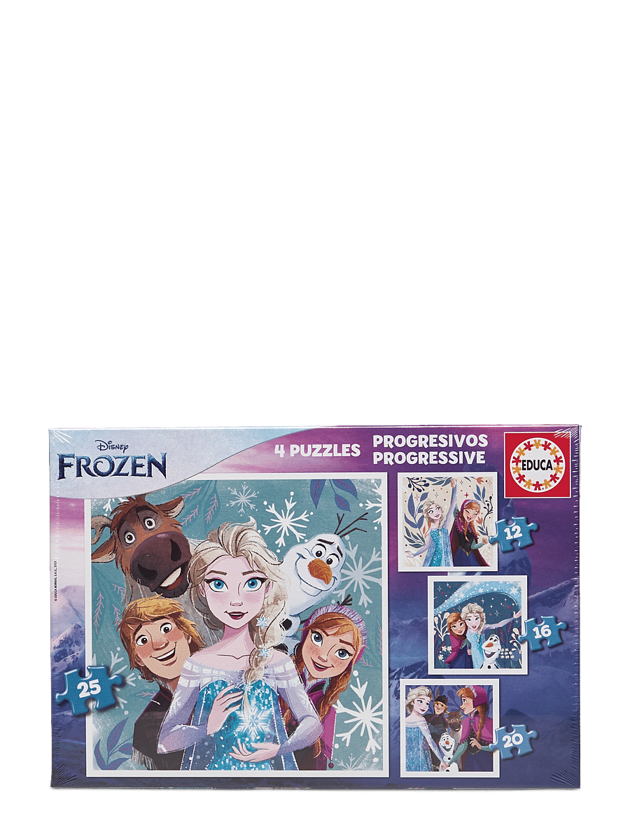Educa - Educa Progressive Puzzles Frozen 12-16-20-25 - klassiska pussel - multi - 0