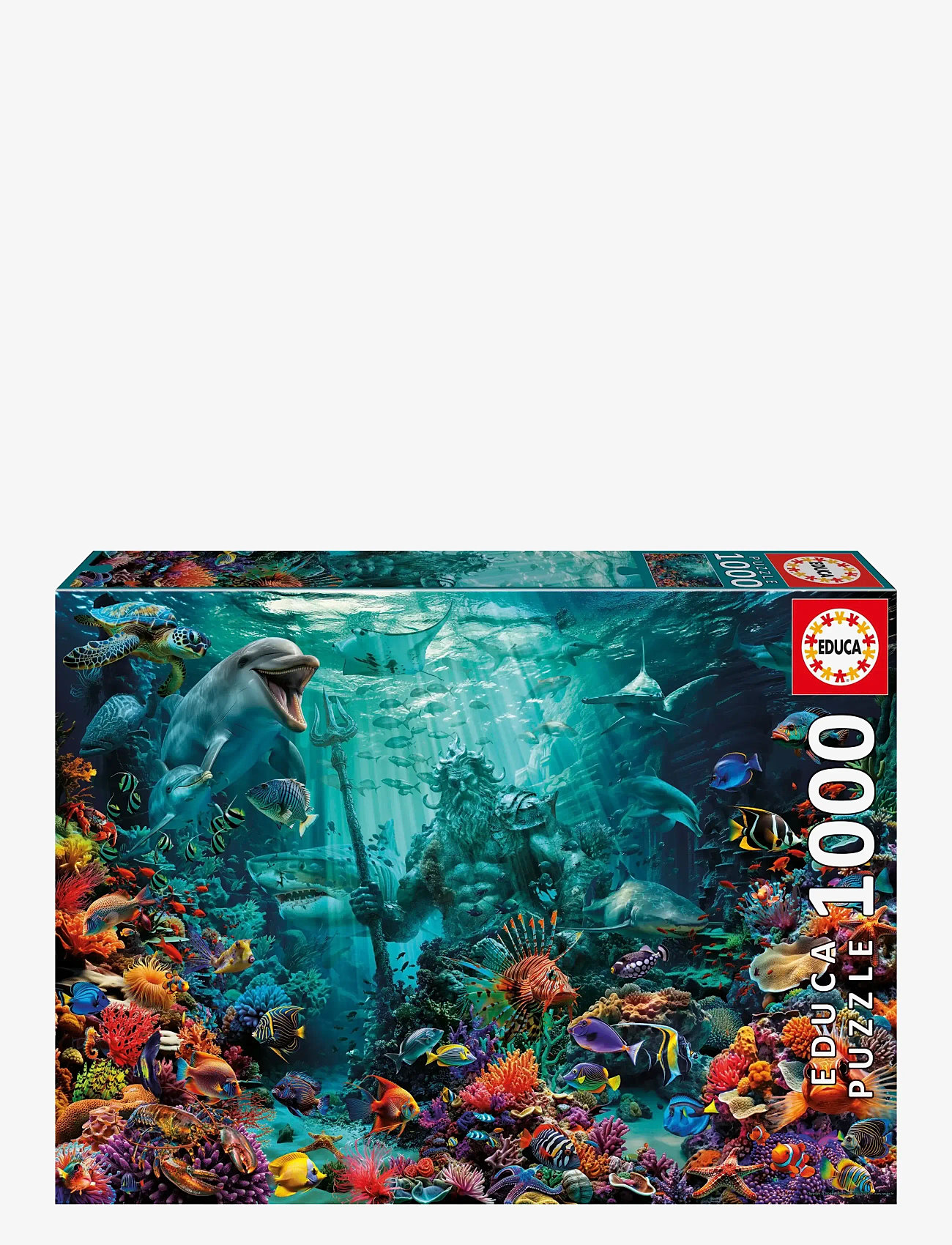 Educa - Educa 1000 Coral Reef Poseidon - klassiska pussel - muti - 0