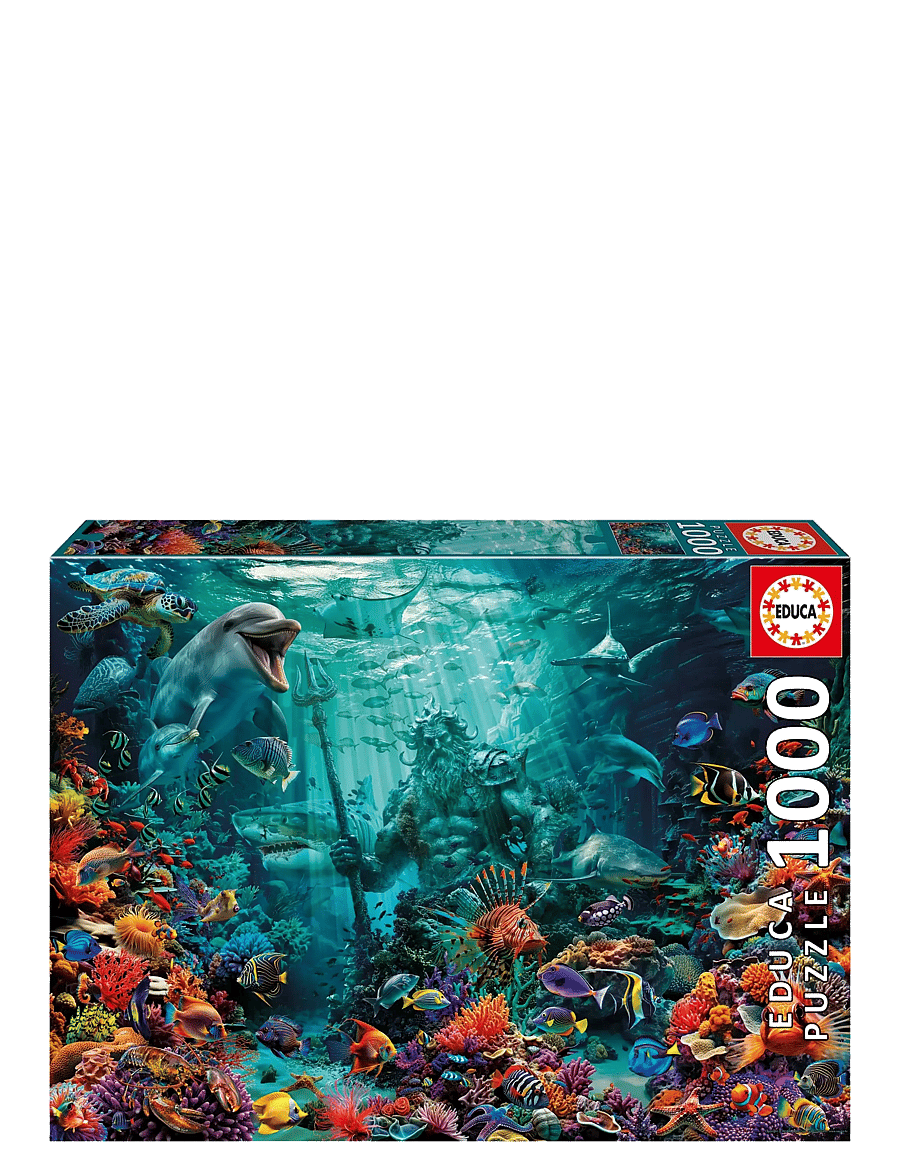 Educa - Educa 1000 Coral Reef Poseidon - klassiske puslespil - muti - 0