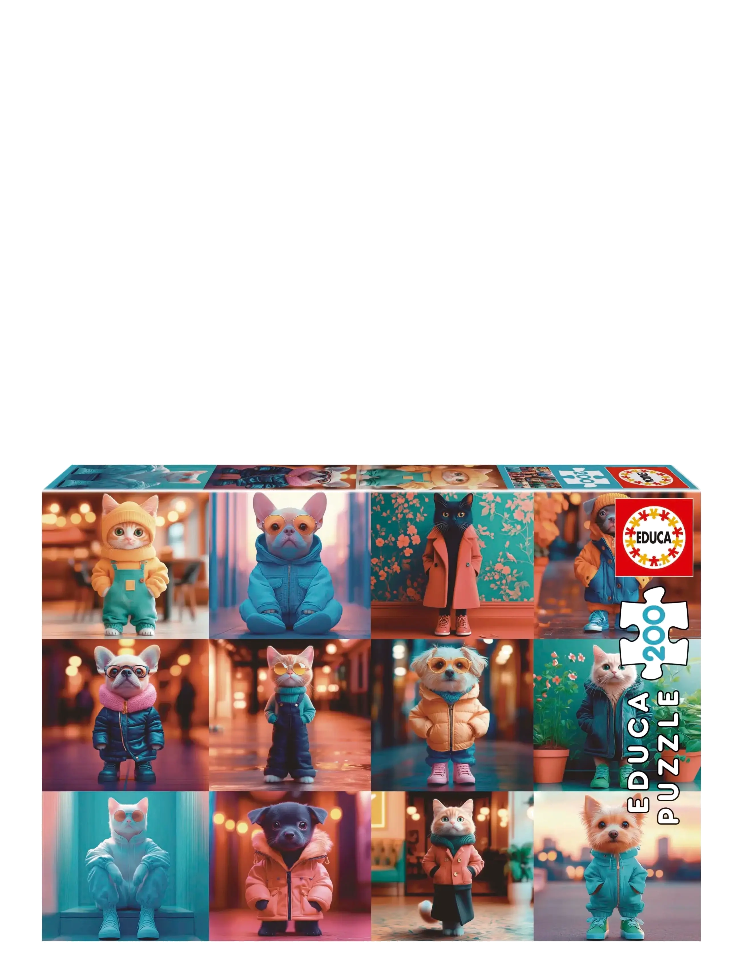 Educa Educa 200 Fashion Animals - Legetøj - MULTI / multi