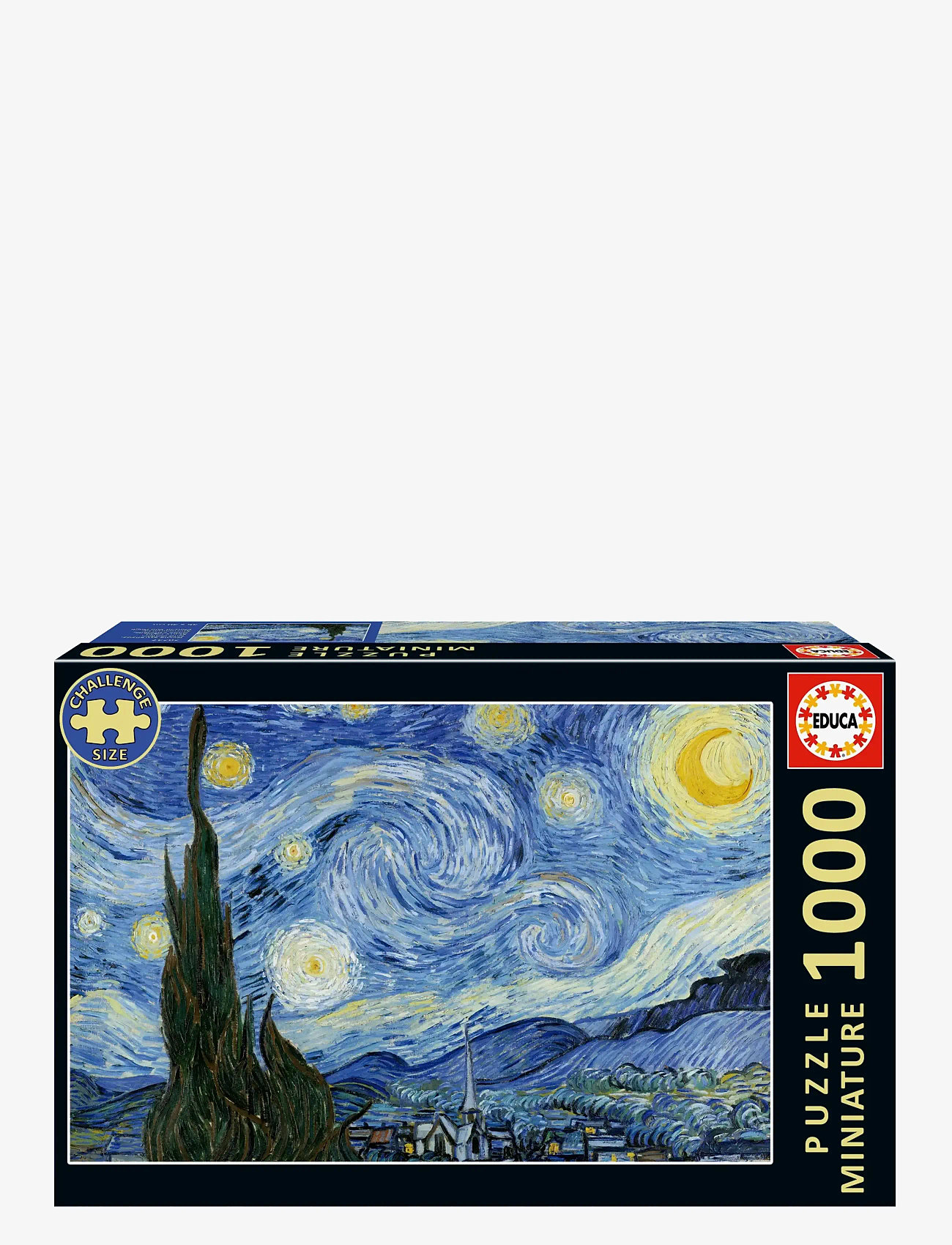 Educa - Educa Miniature 1000 The Starry Night, Van Gogh - klassiske puslespil - muti - 0