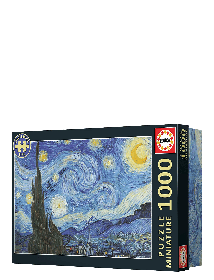 Educa - Educa Miniature 1000 The Starry Night, Van Gogh - klassiske puslespil - muti - 2