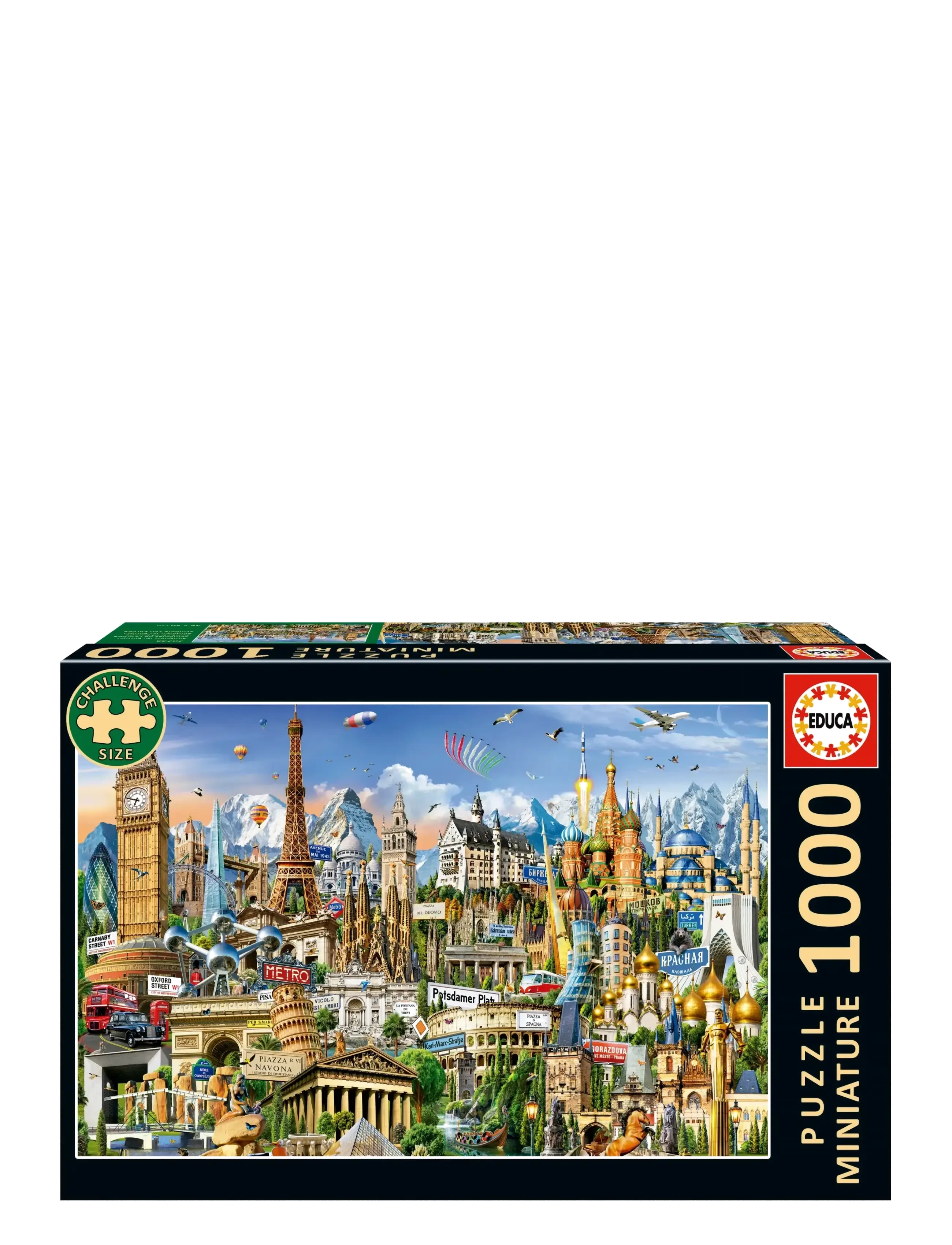 Educa Miniature 1000 Symbols Of Europe, Puslespil, Multi/mønstret, Str: ONE SIZE
