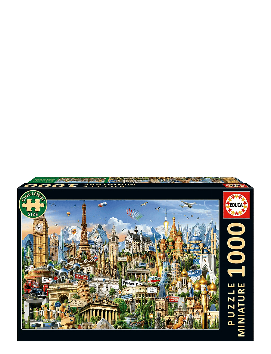Educa - Educa Miniature 1000 Symbols Of Europe - klassiske puslespil - muti - 0