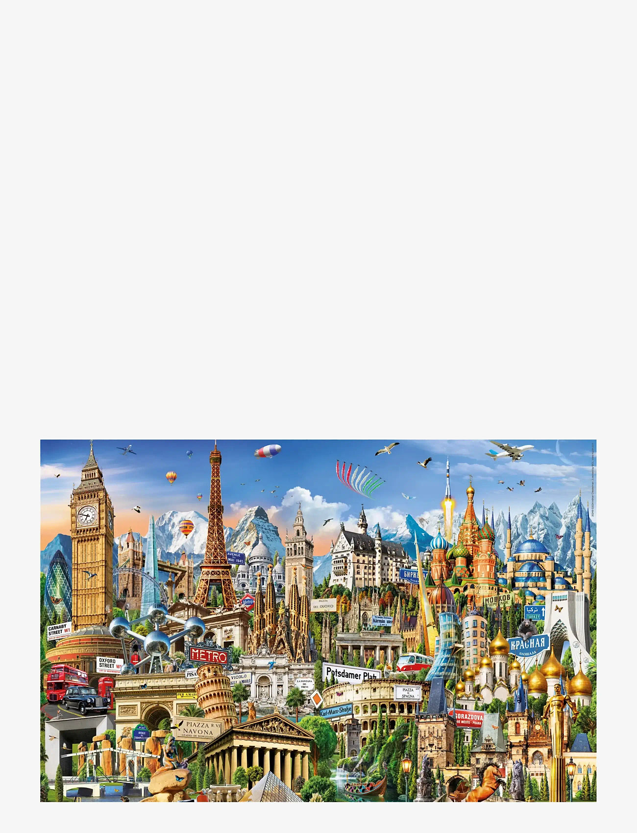 Educa - Educa Miniature 1000 Symbols Of Europe - klassiska pussel - muti - 1