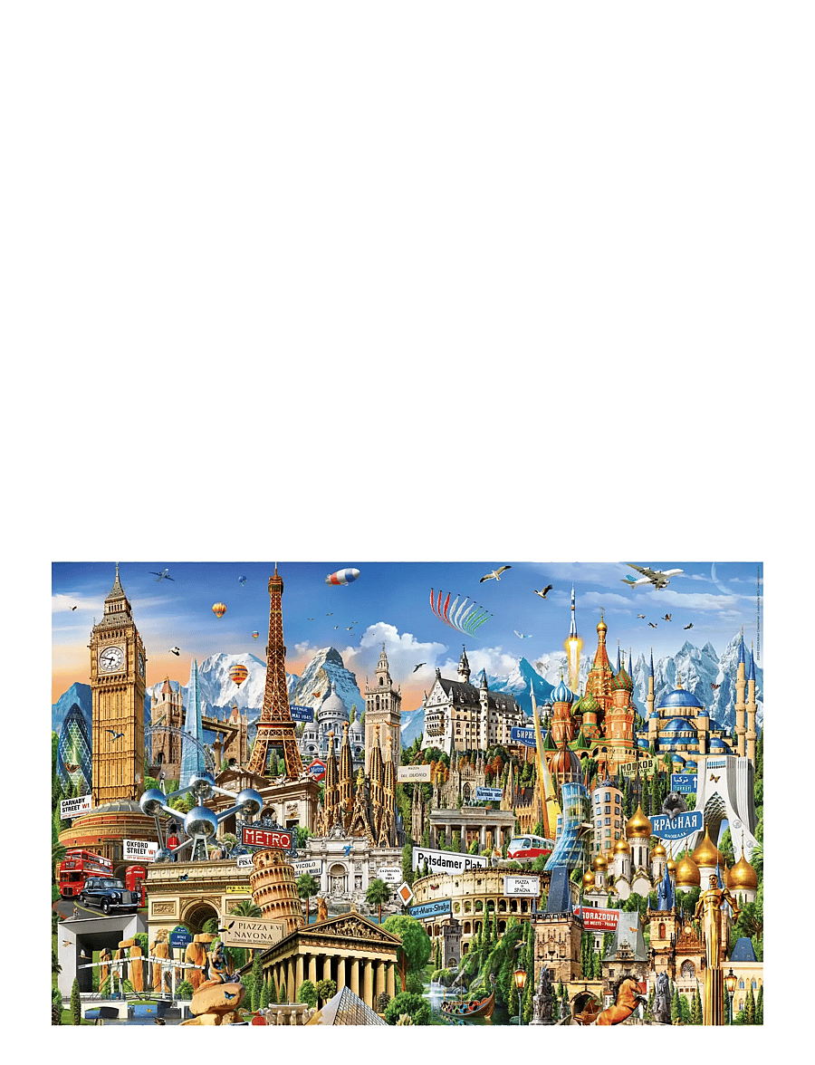 Educa - Educa Miniature 1000 Symbols Of Europe - klassiske puslespil - muti - 1