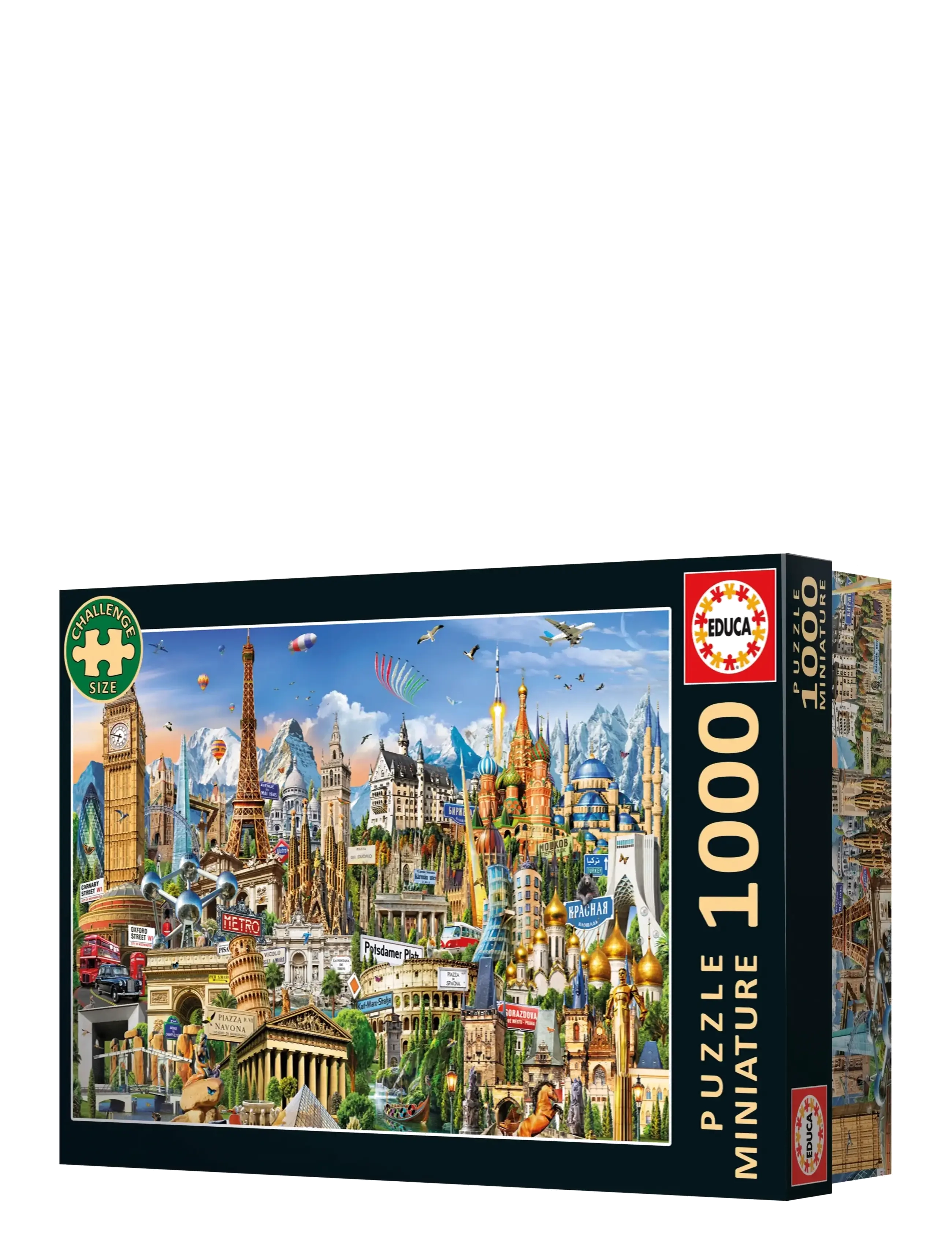 Educa - Educa Miniature 1000 Symbols Of Europe - klassísk púsl - muti - 2
