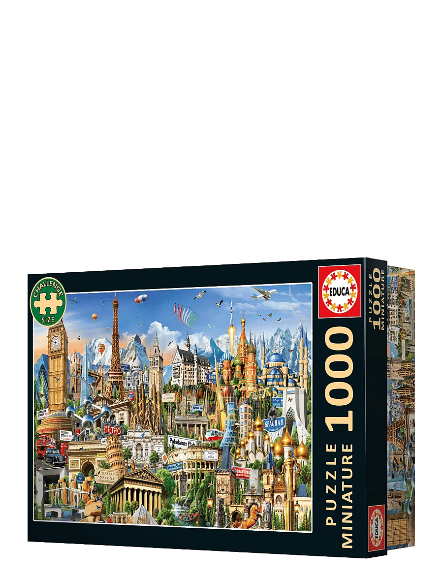 Educa - Educa Miniature 1000 Symbols Of Europe - klassiske puslespil - muti - 2