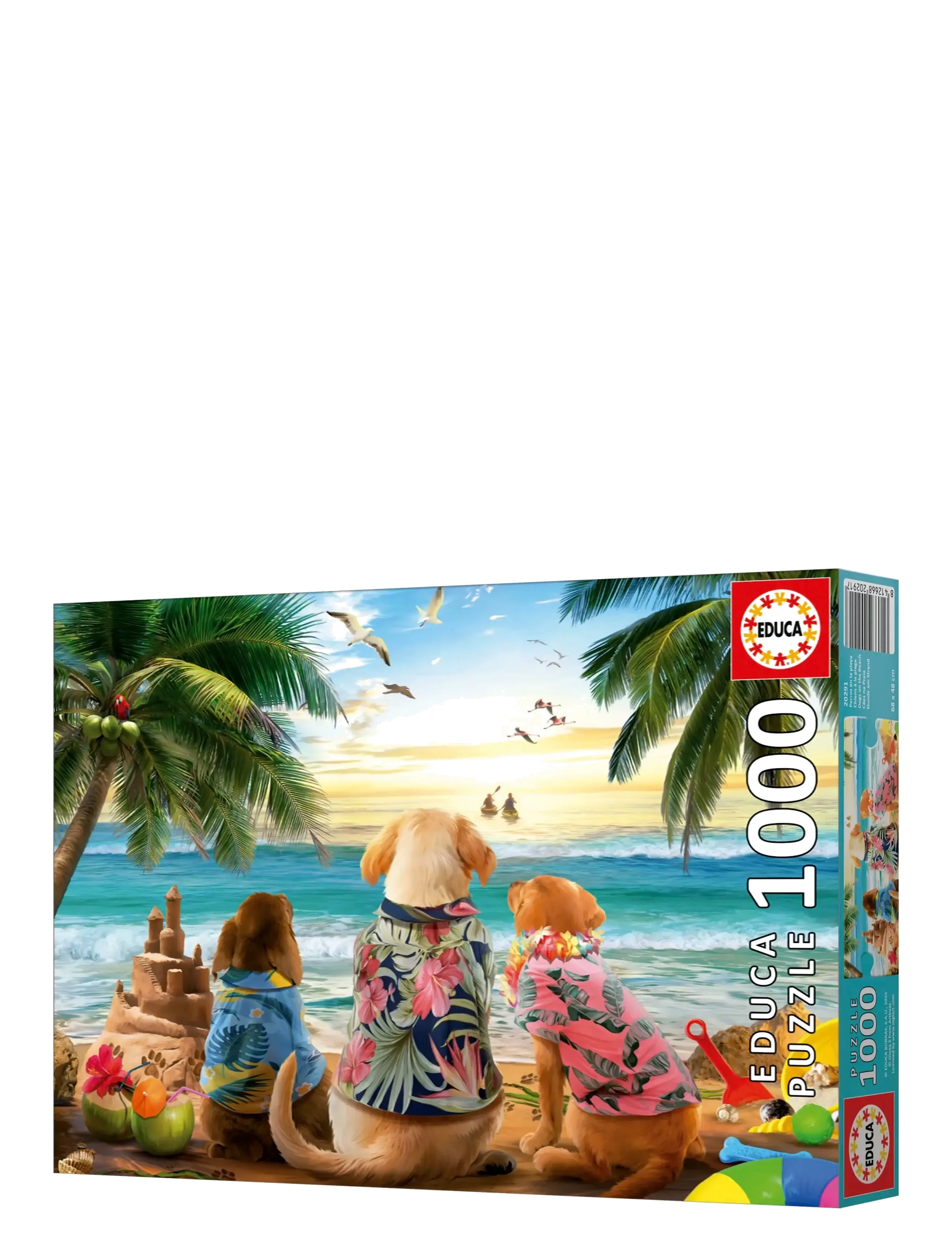 Educa - Educa 1000 Dogs On The Beach - multi - 1