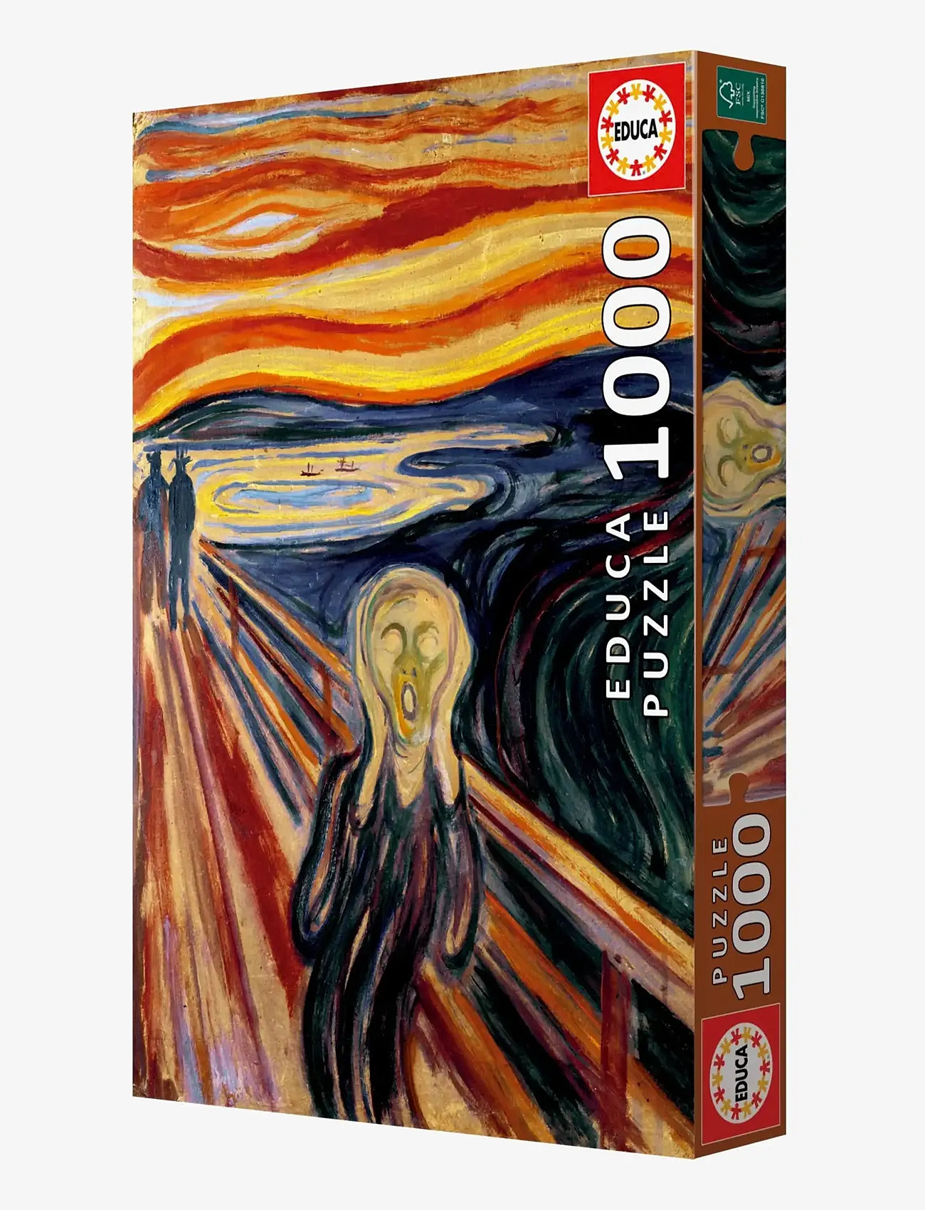 Educa - Educa 2X1000 The Scream, Edvard Munch - klassiska pussel - muti - 3