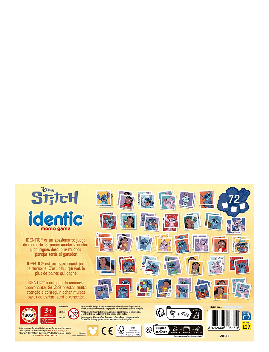 Educa - Educa Memory Stich Suitcase - memo - multi - 3