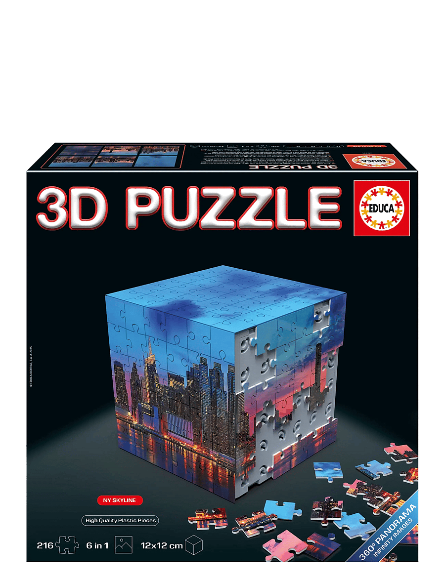 Educa - Educa 3D Puzzle New York Panorama - 3d-pussel - multi - 0