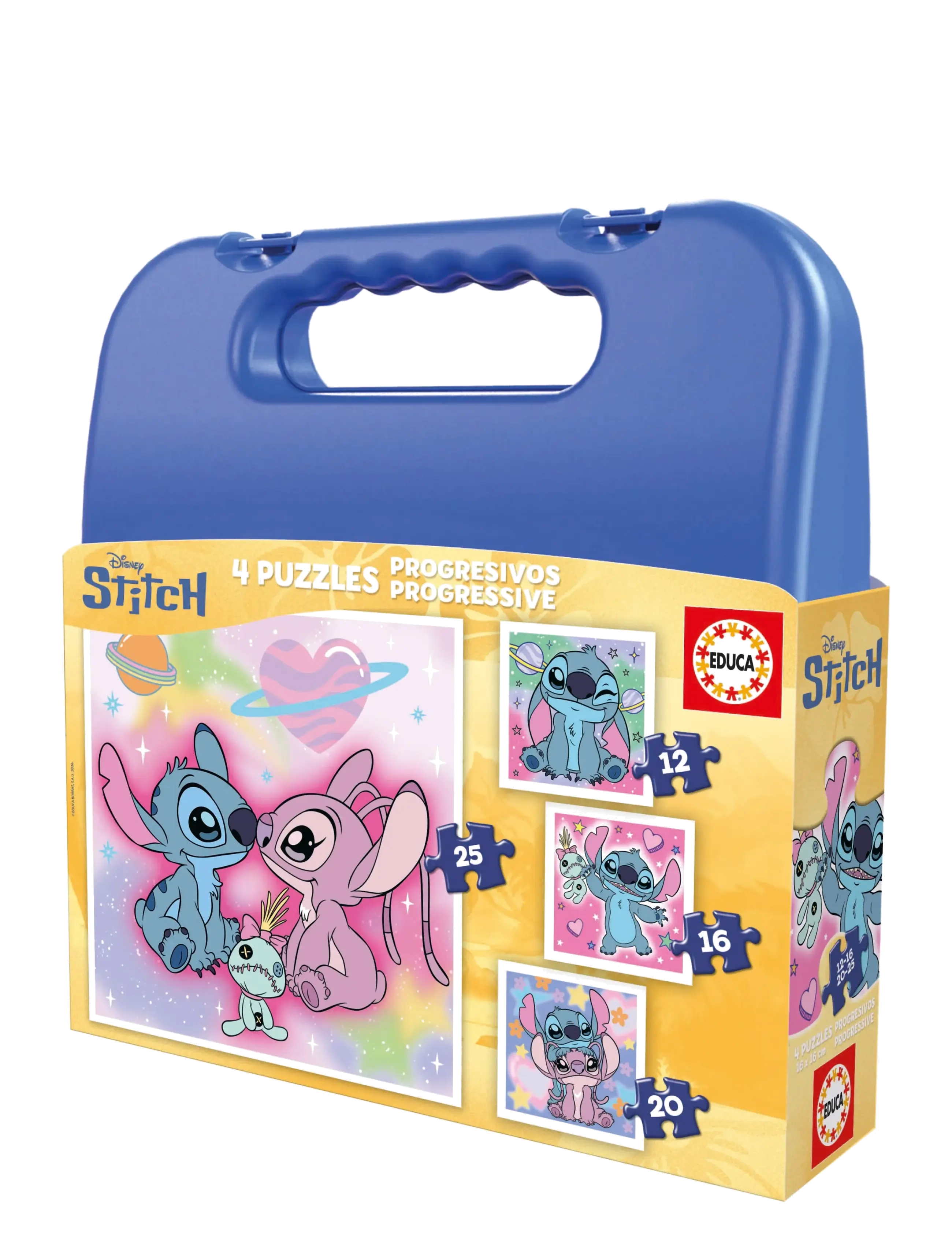 Educa Educa My First 4 Puzzles Stitch - Legetøj 0-2 år - MULTI / blue
