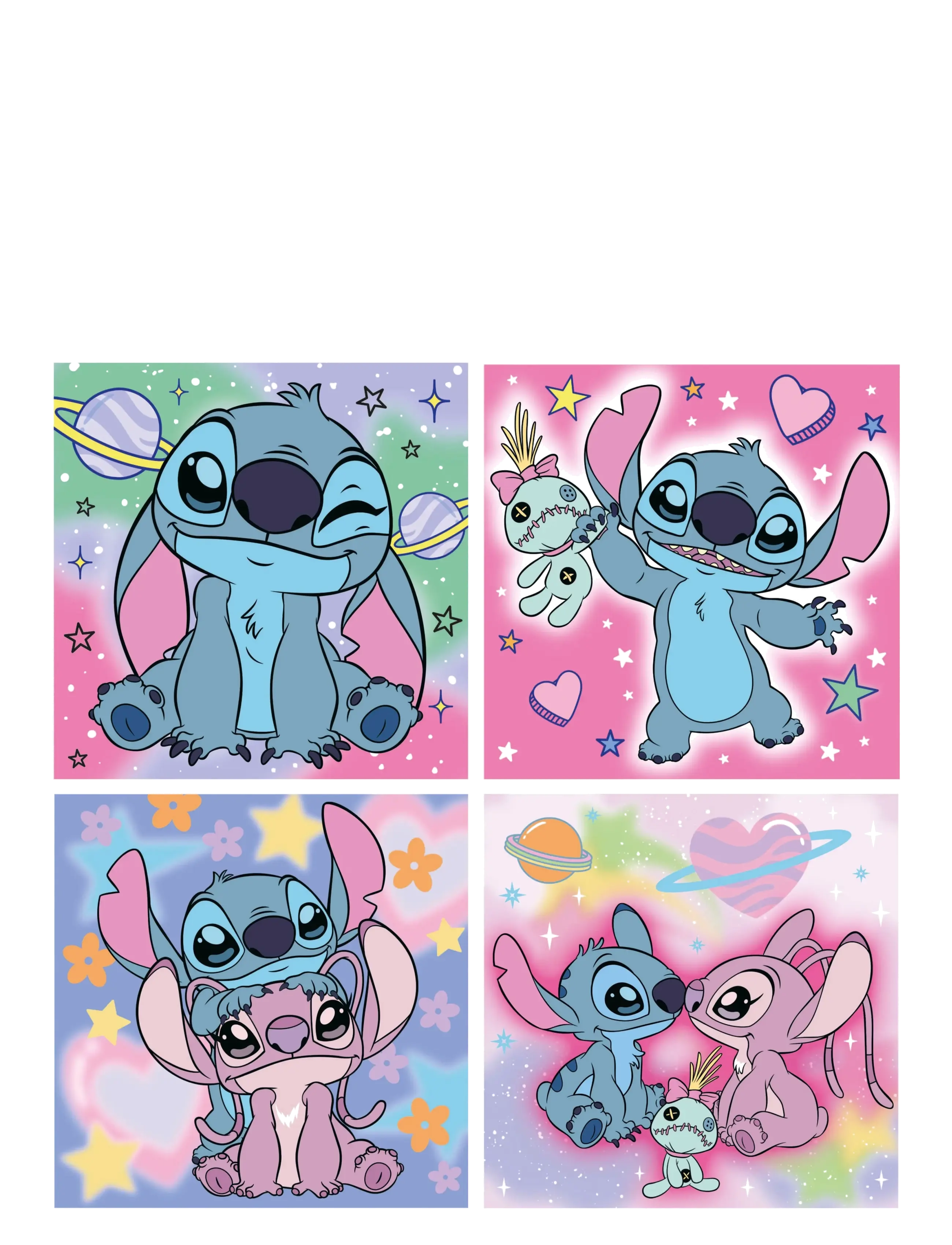 Educa - Educa My First 4 Puzzles Stitch - klassiske puslespil - multi - 1