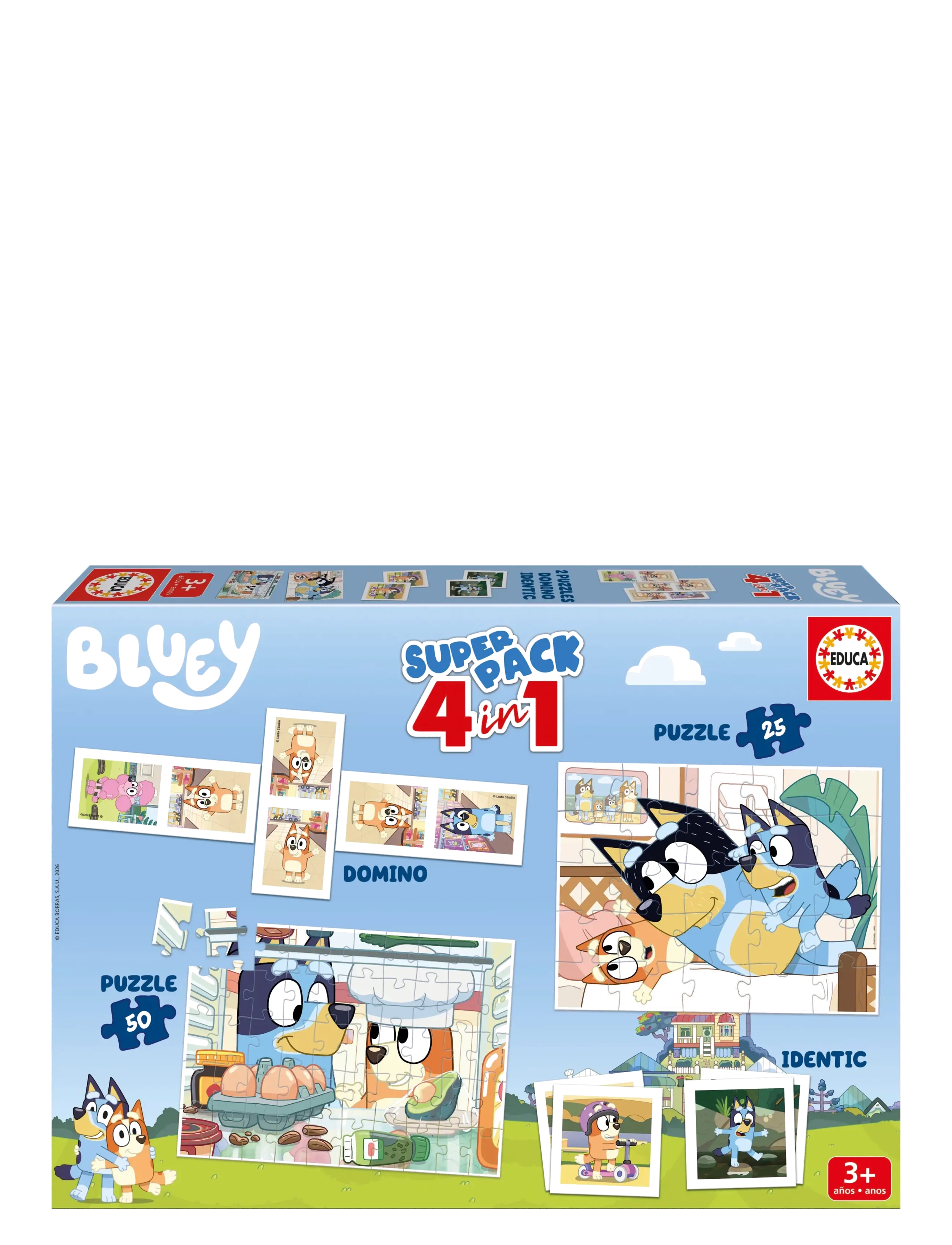 Educa Educa Superpack 4 In 1 Bluey - Legetøj 3-5 år - MULTI / multi