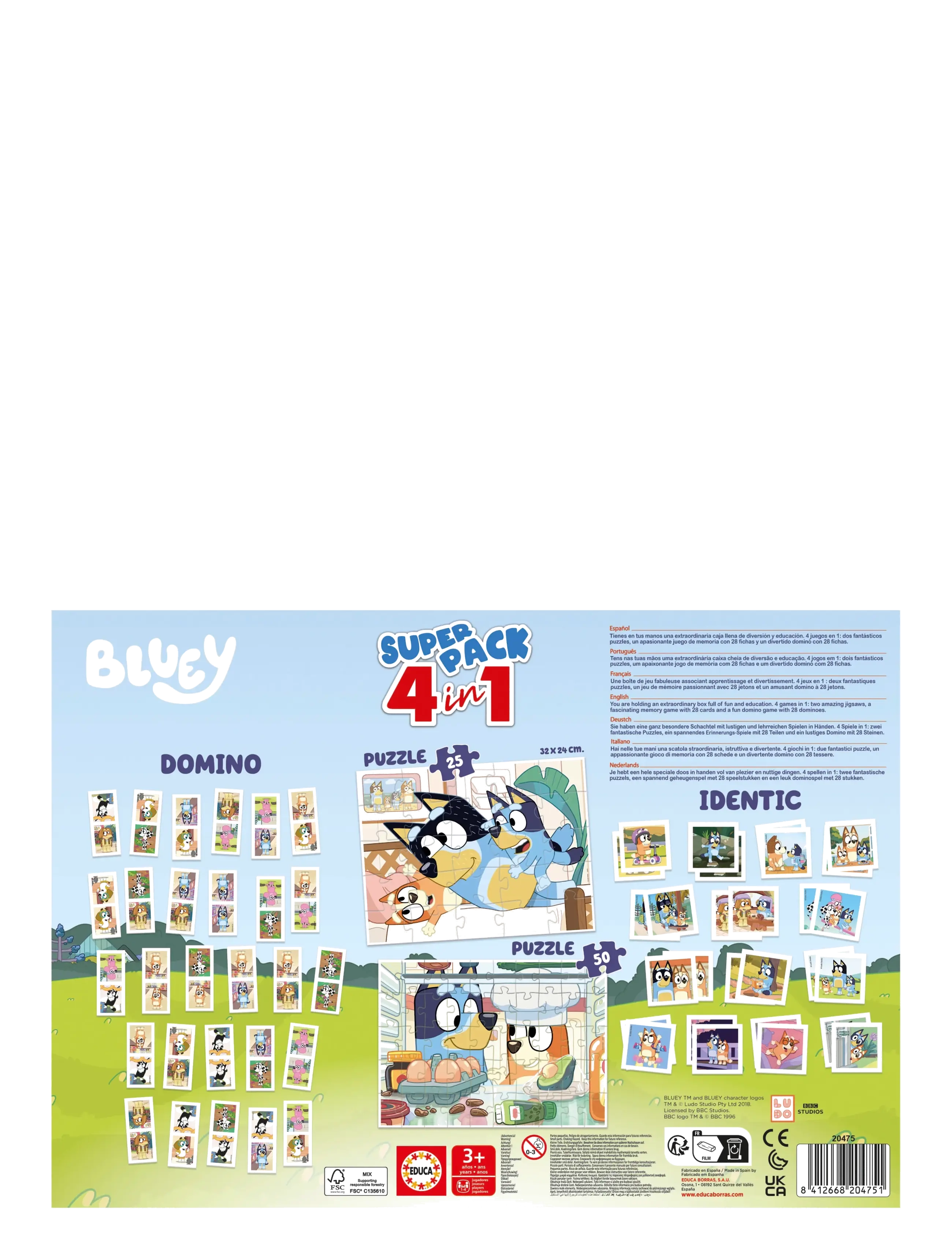 Educa - Educa Superpack 4 In 1 Bluey - multi - 2
