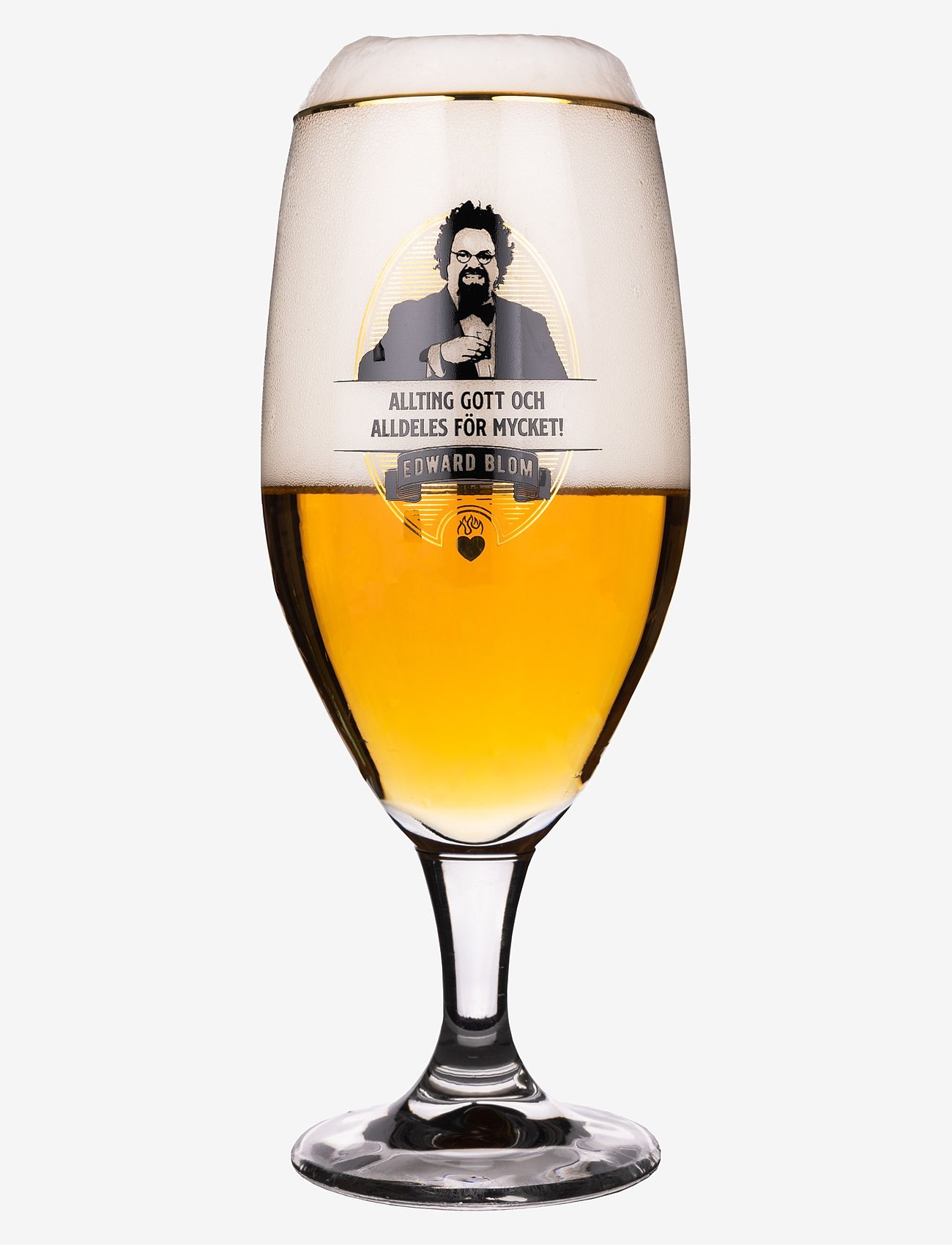 Edward Blom - Beer glass No:3 "Allting gott och" - nach preis einkaufen - clear - 1
