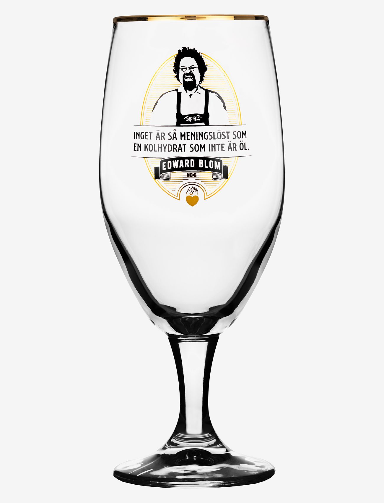 Edward Blom - Beer Glass No:6 "Inget är så" - nach preis einkaufen - clear - 0