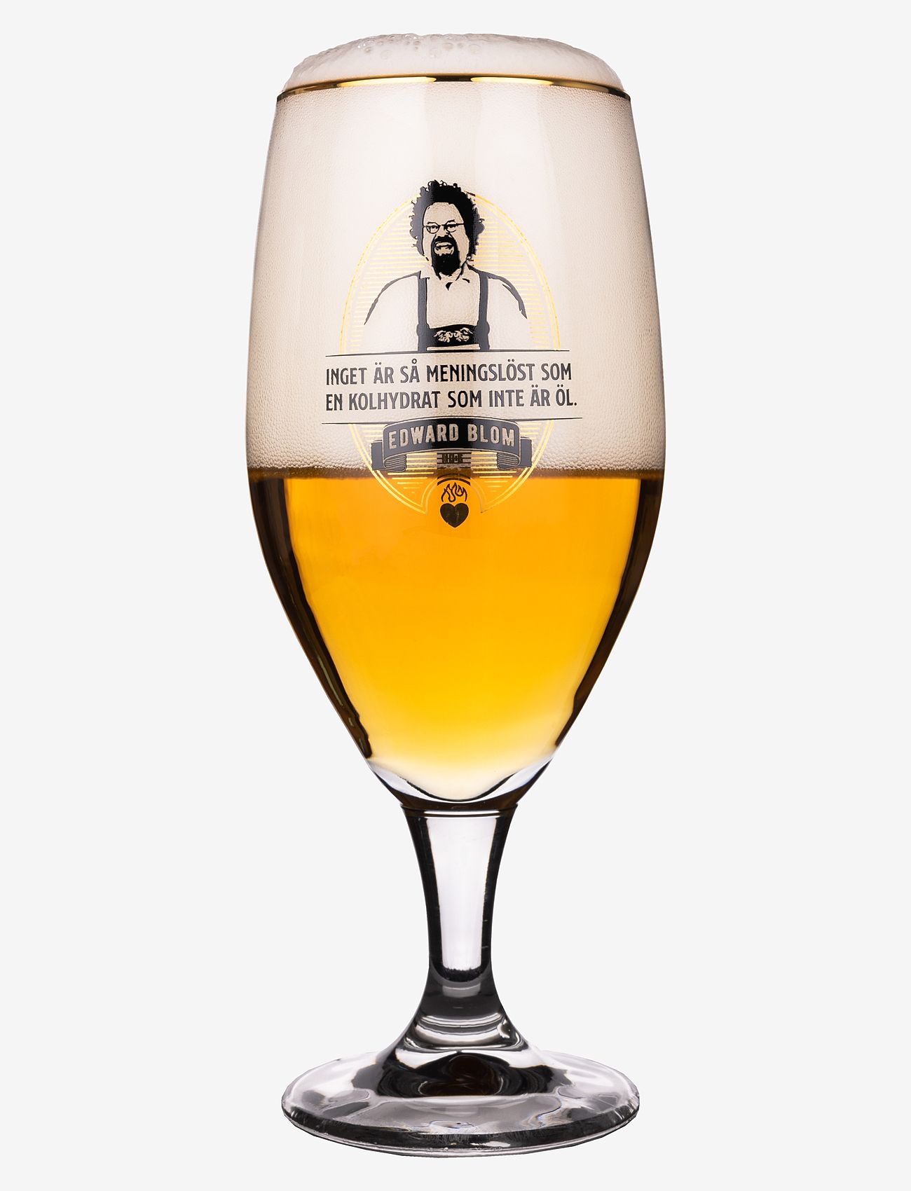 Edward Blom - Beer Glass No:6 "Inget är så" - nach preis einkaufen - clear - 1