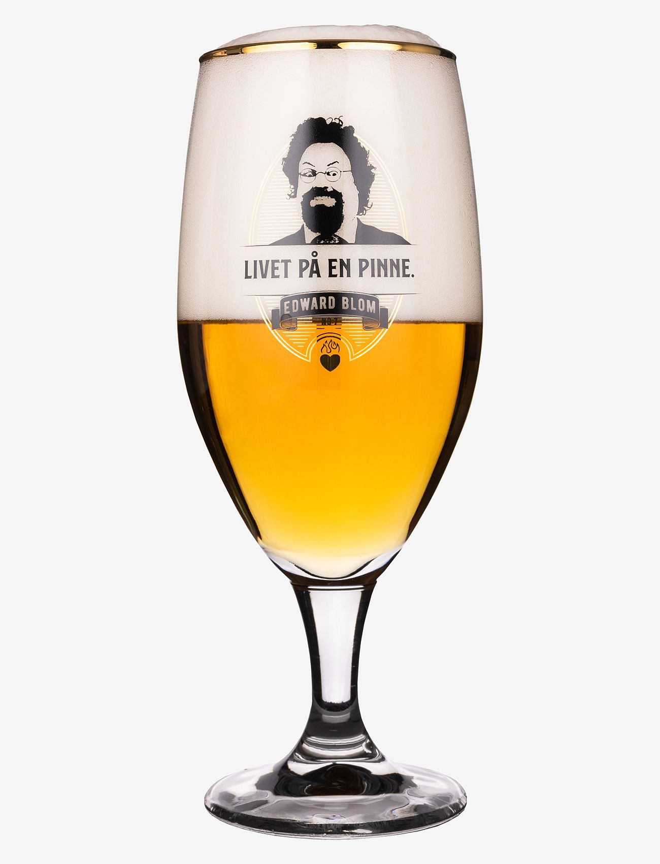 Edward Blom - Beer Glass No:7 "Livet på en" - køb efter pris - clear - 1