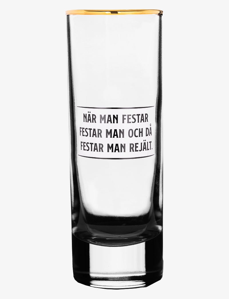 Edward Blom - Shot glass No:1 "När man festar" - shotiklaasid - clear - 1