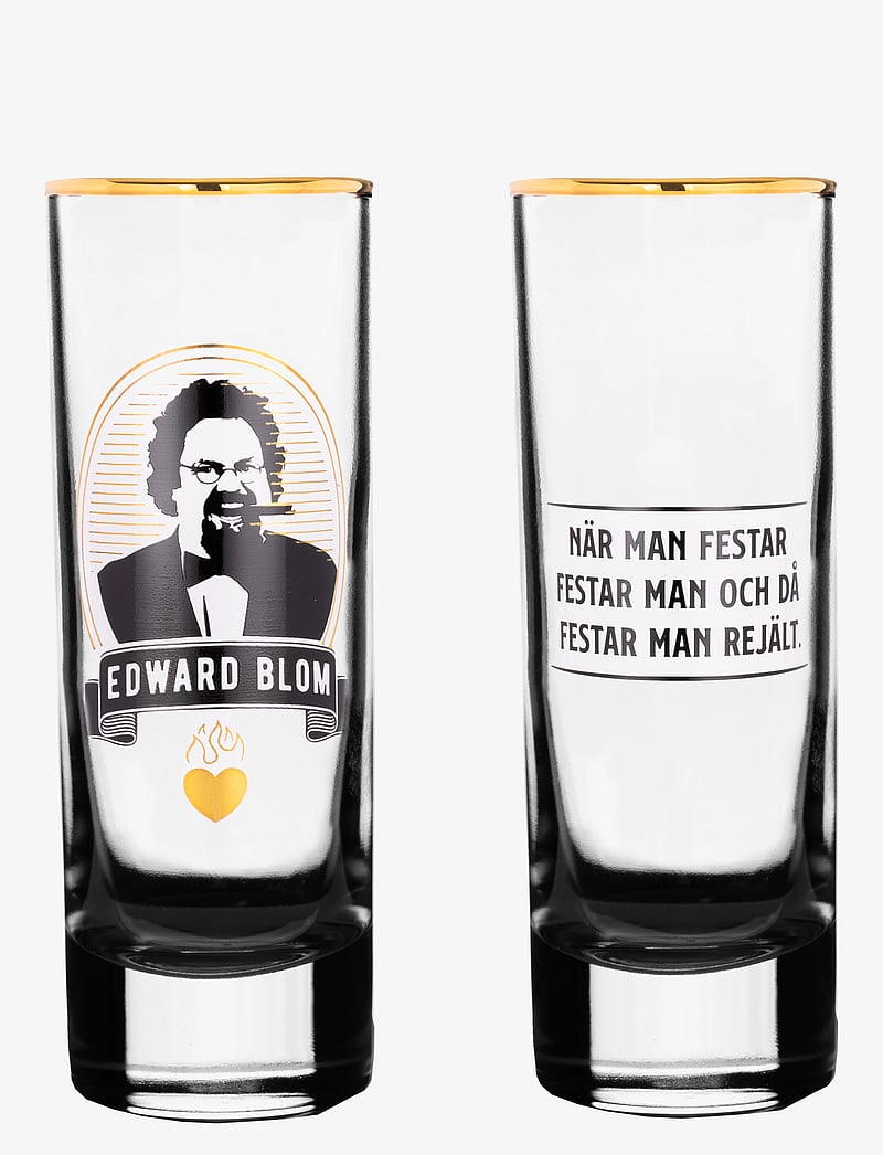 Edward Blom - Shot glass No:1 "När man festar" - shotiklaasid - clear - 2