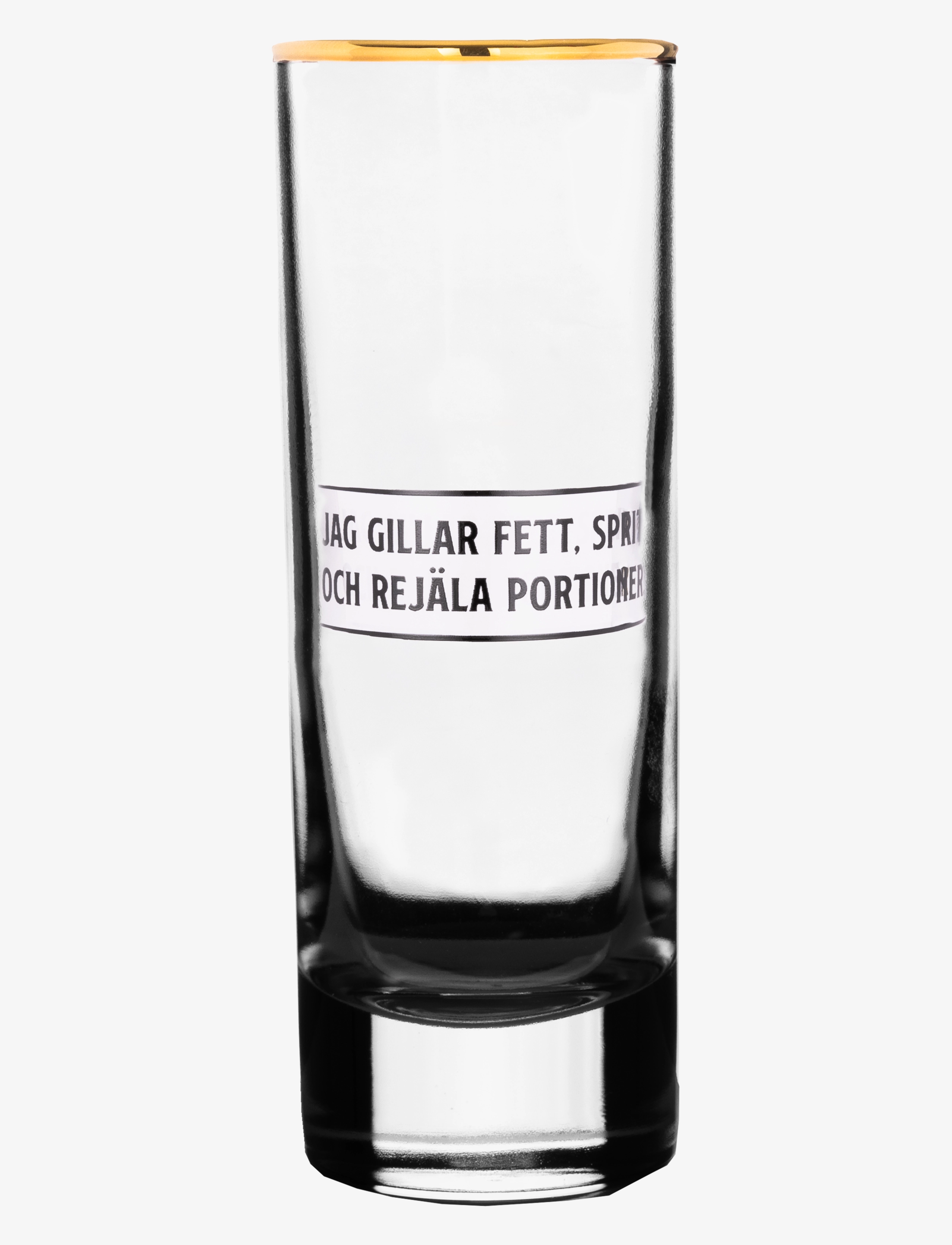 Edward Blom - Shot glass No:2 "Jag gillar fett" - snapseglas & likørglas - clear - 1