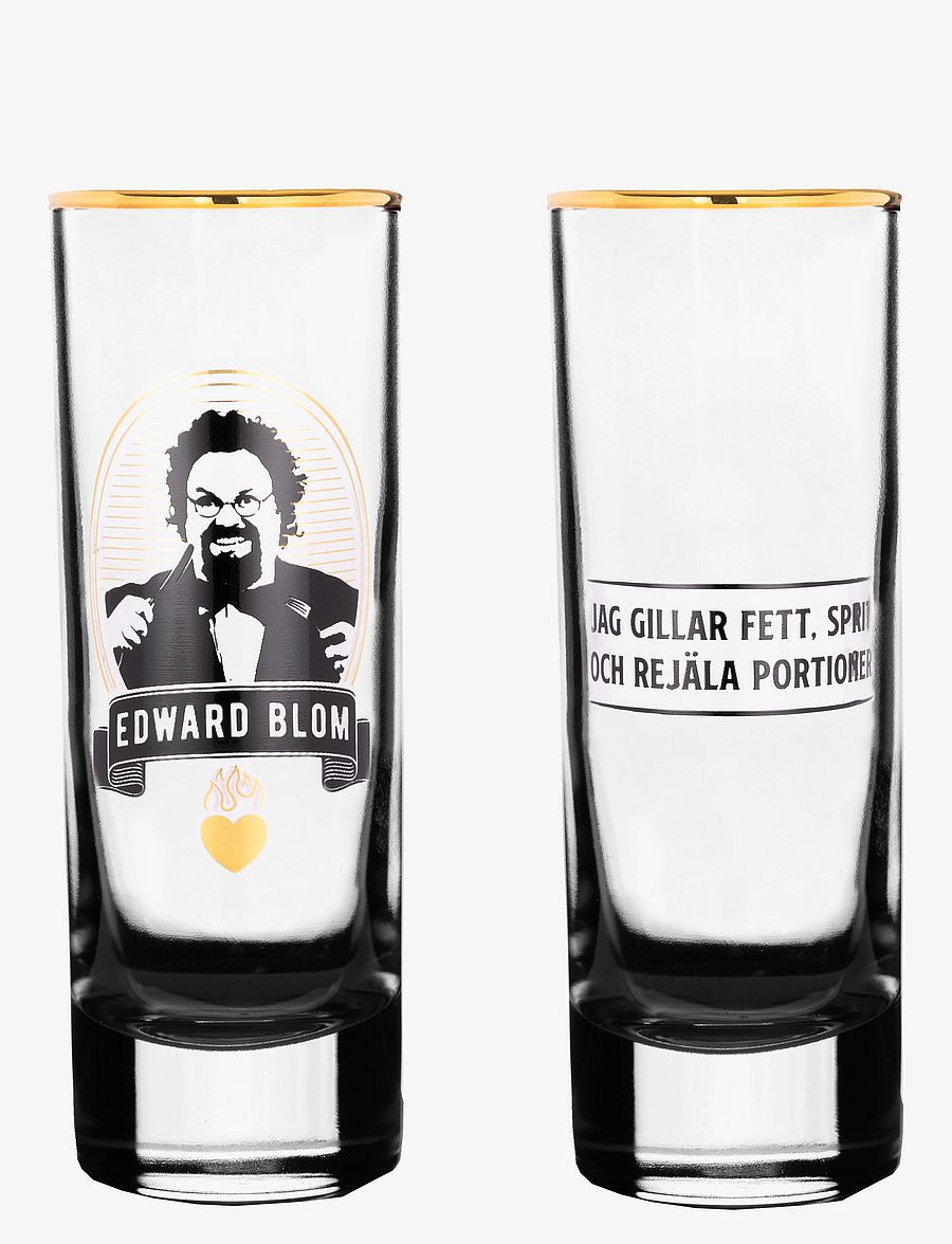 Edward Blom - Shot glass No:2 "Jag gillar fett" - shotiklaasid - clear - 2