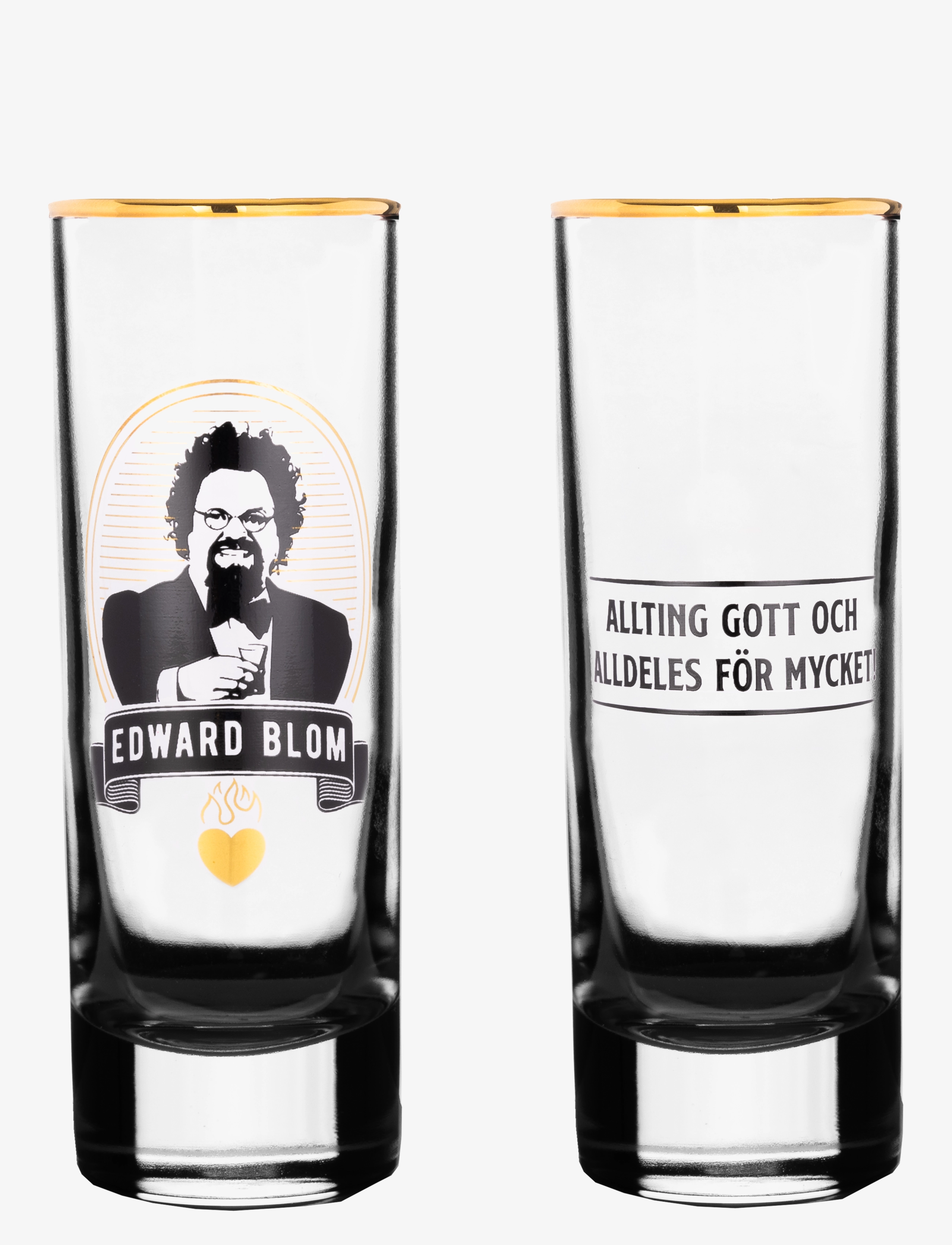 Edward Blom - Shot glass No:3 "Allting gott och" - snapsglas - clear - 2