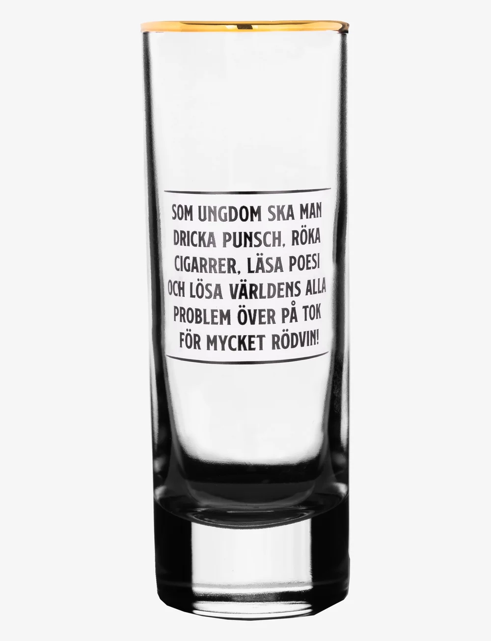 Edward Blom - Shot glass No:4 "Som ungdom ska" - shotiklaasid - clear - 1