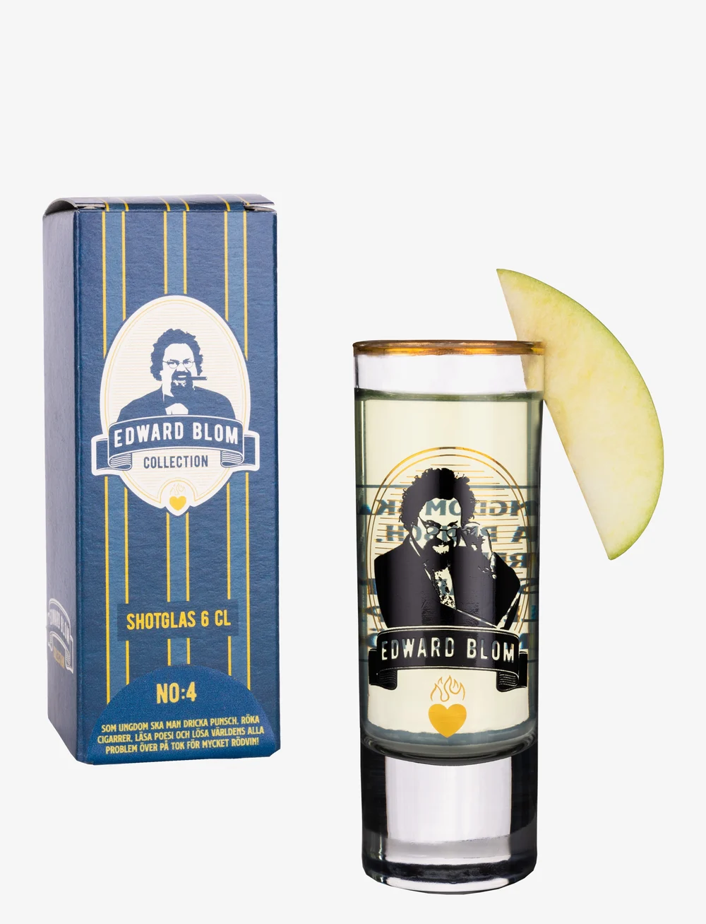 Edward Blom - Shot glass No:4 "Som ungdom ska" - shotiklaasid - clear - 4