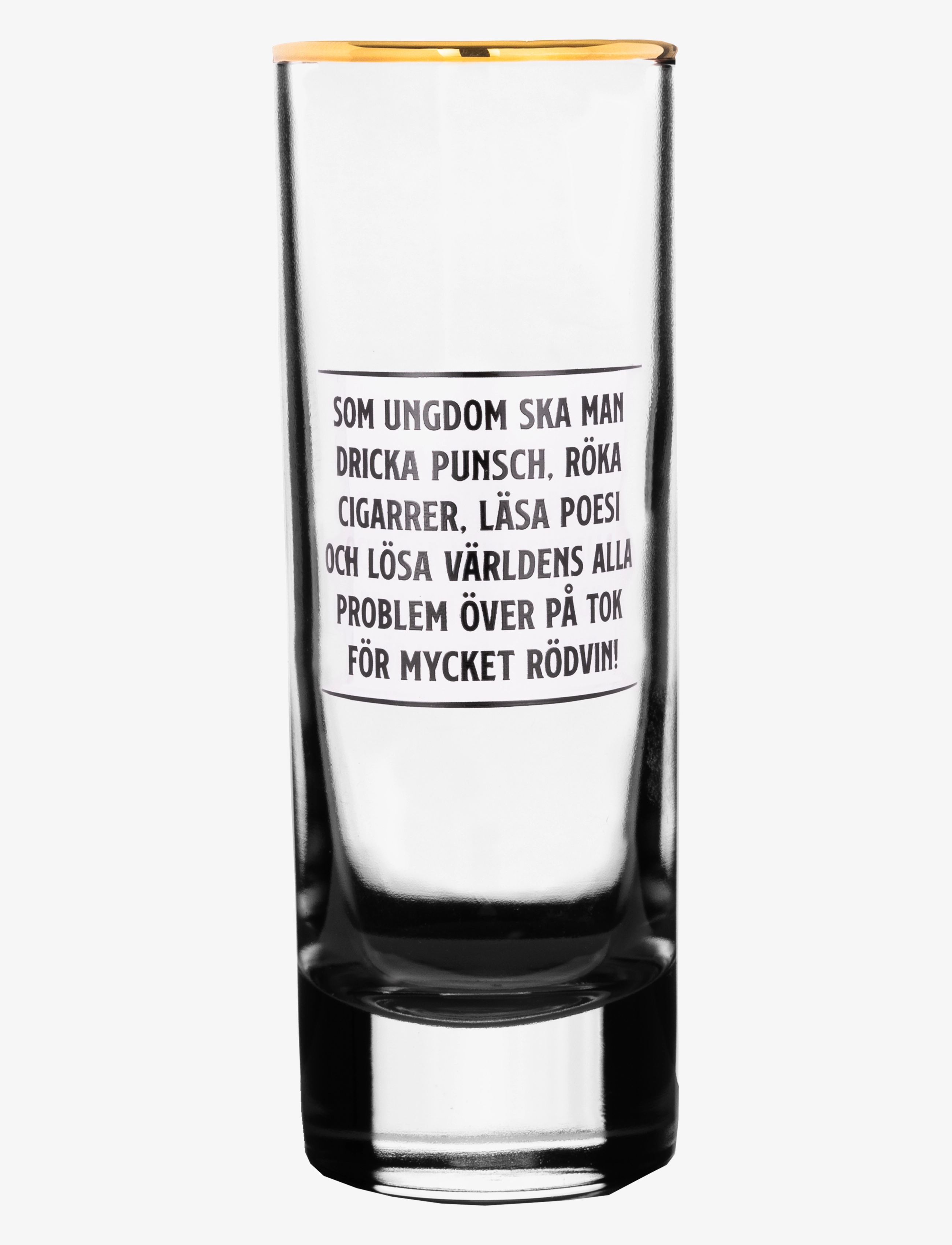 Edward Blom - Shot glass No:4 "Som ungdom ska" - verres à shot - clear - 1