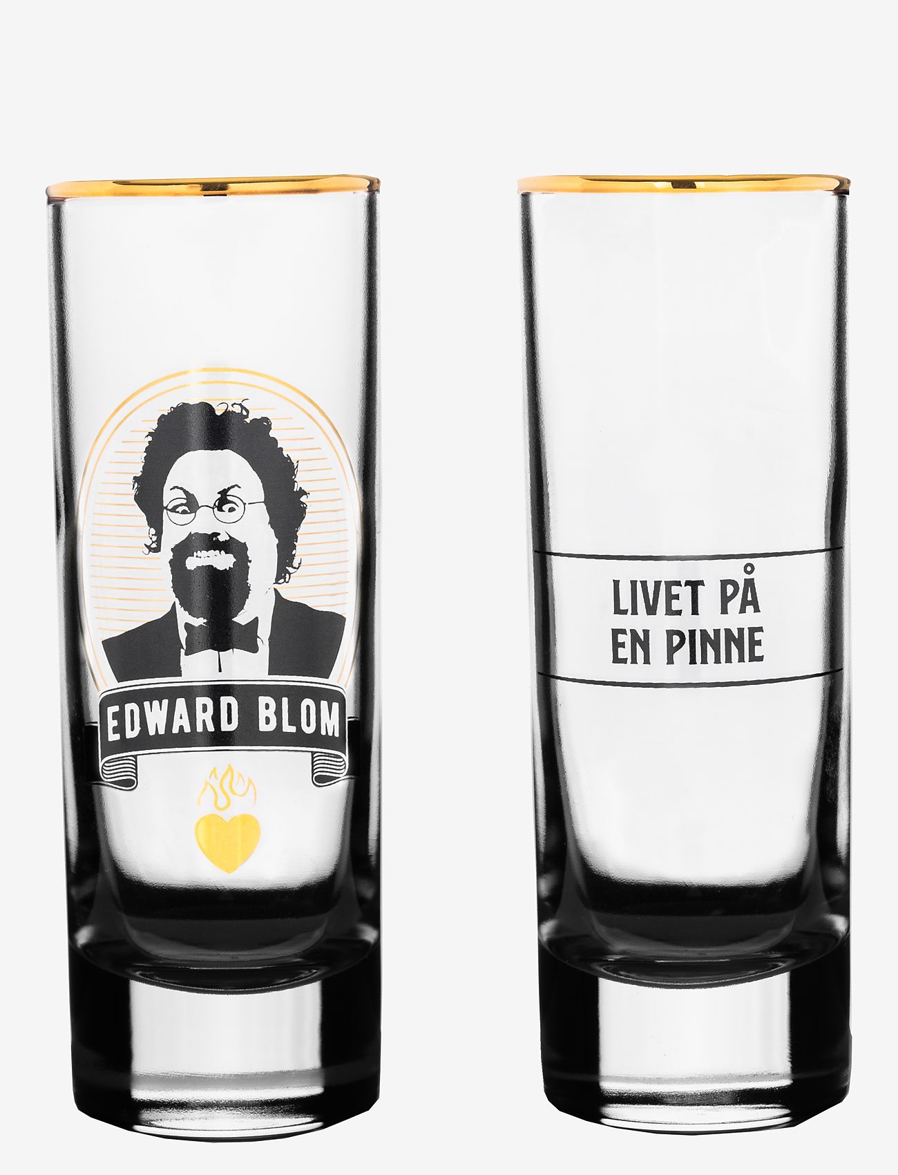 Edward Blom - Shot glass No:7 "Livet på en" - osta hinnan perusteella - clear - 2