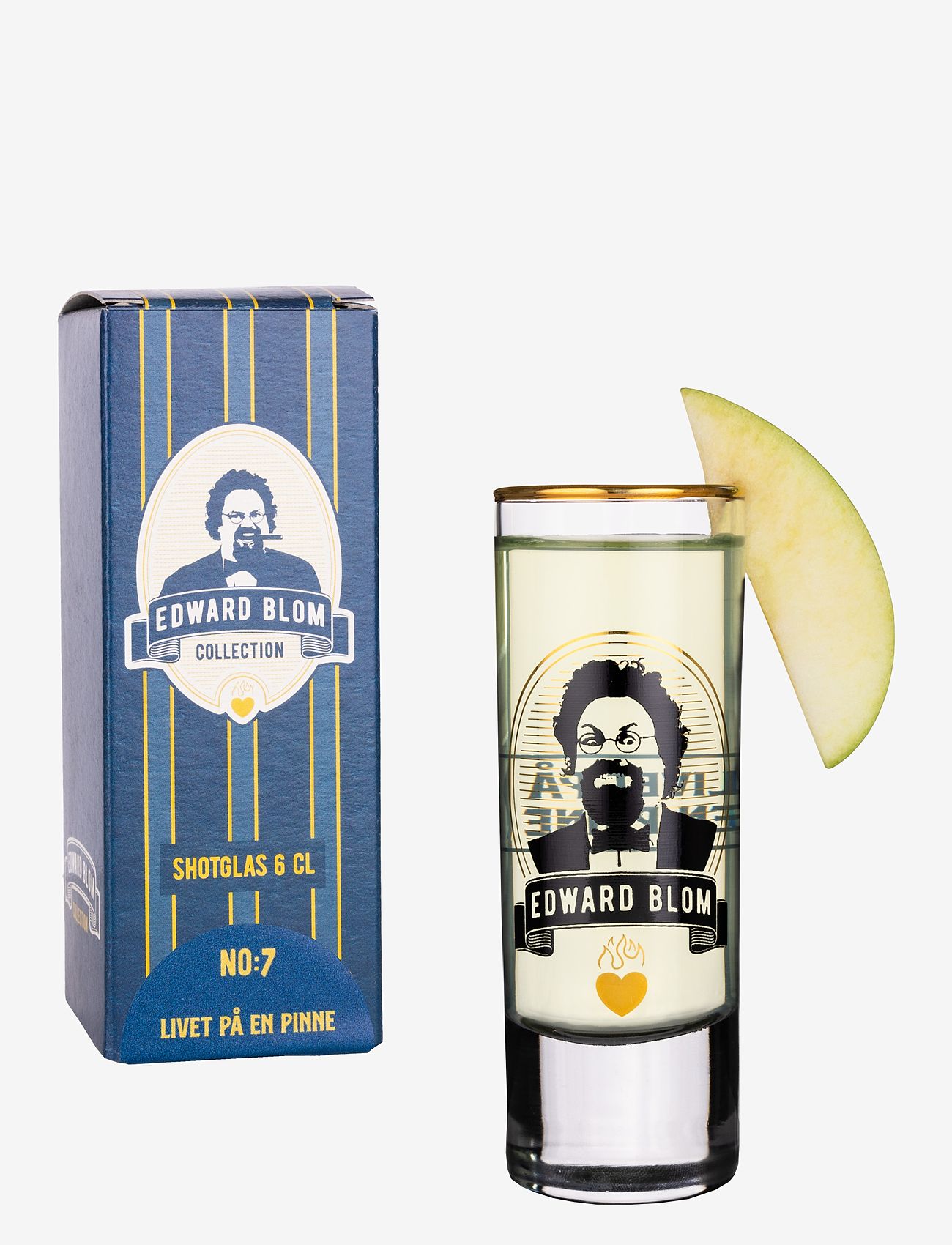 Edward Blom - Shot glass No:7 "Livet på en" - osta hinnan perusteella - clear - 4