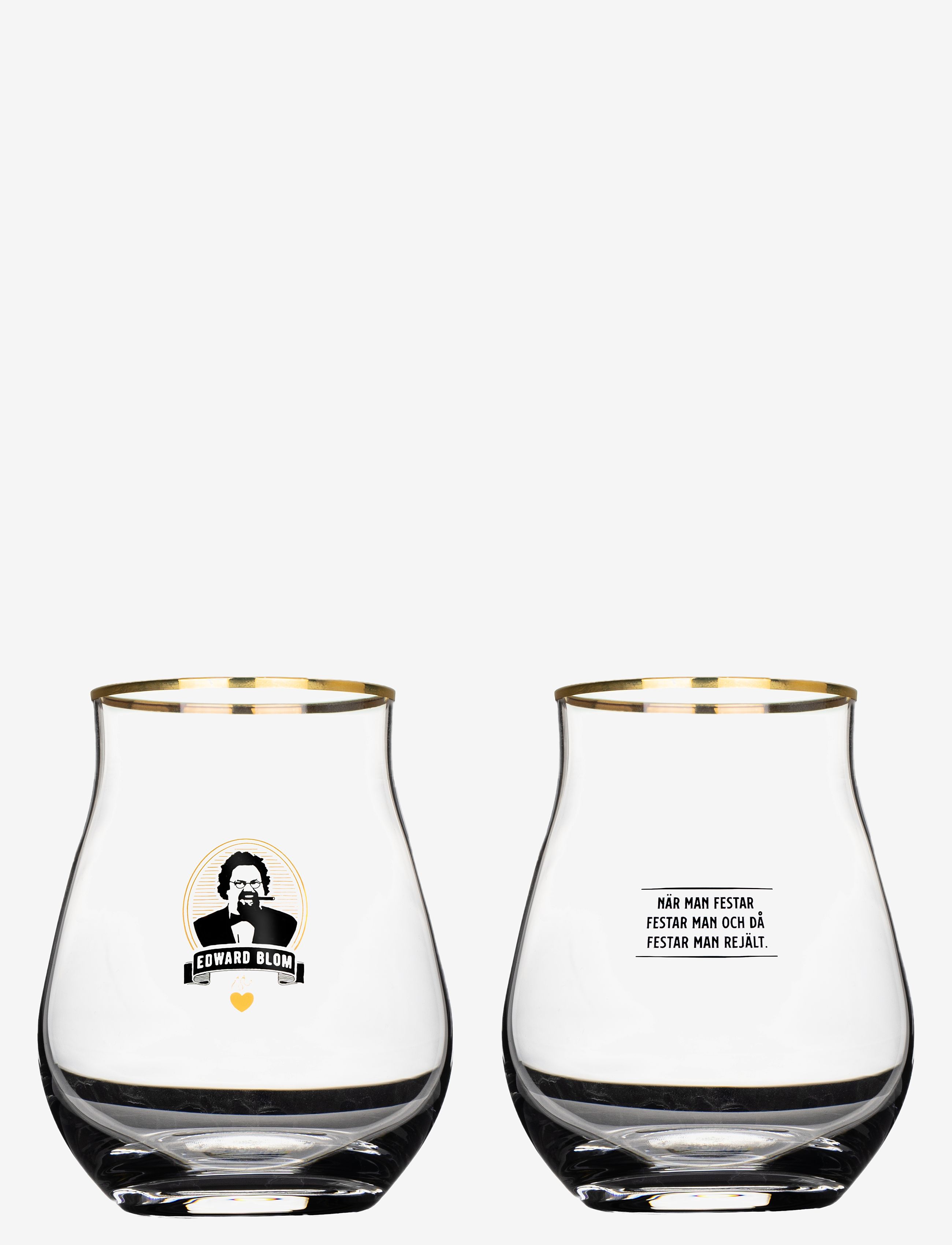 Edward Blom - Whisky / Tasting glass No:1 "När man festar" - whiskyglas & cognacglas - clear - 3