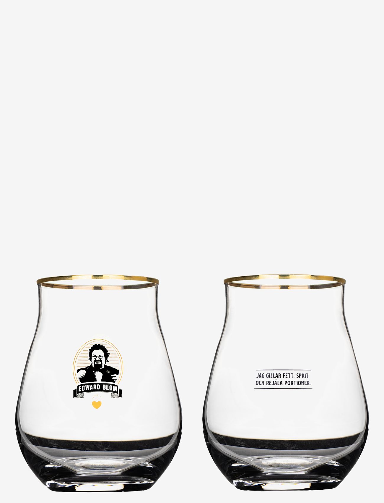 Edward Blom - Whisky / Tasting glass No:2 "Jag gillar fett" - whiskey- & cognacgläser und schwenker - clear - 3