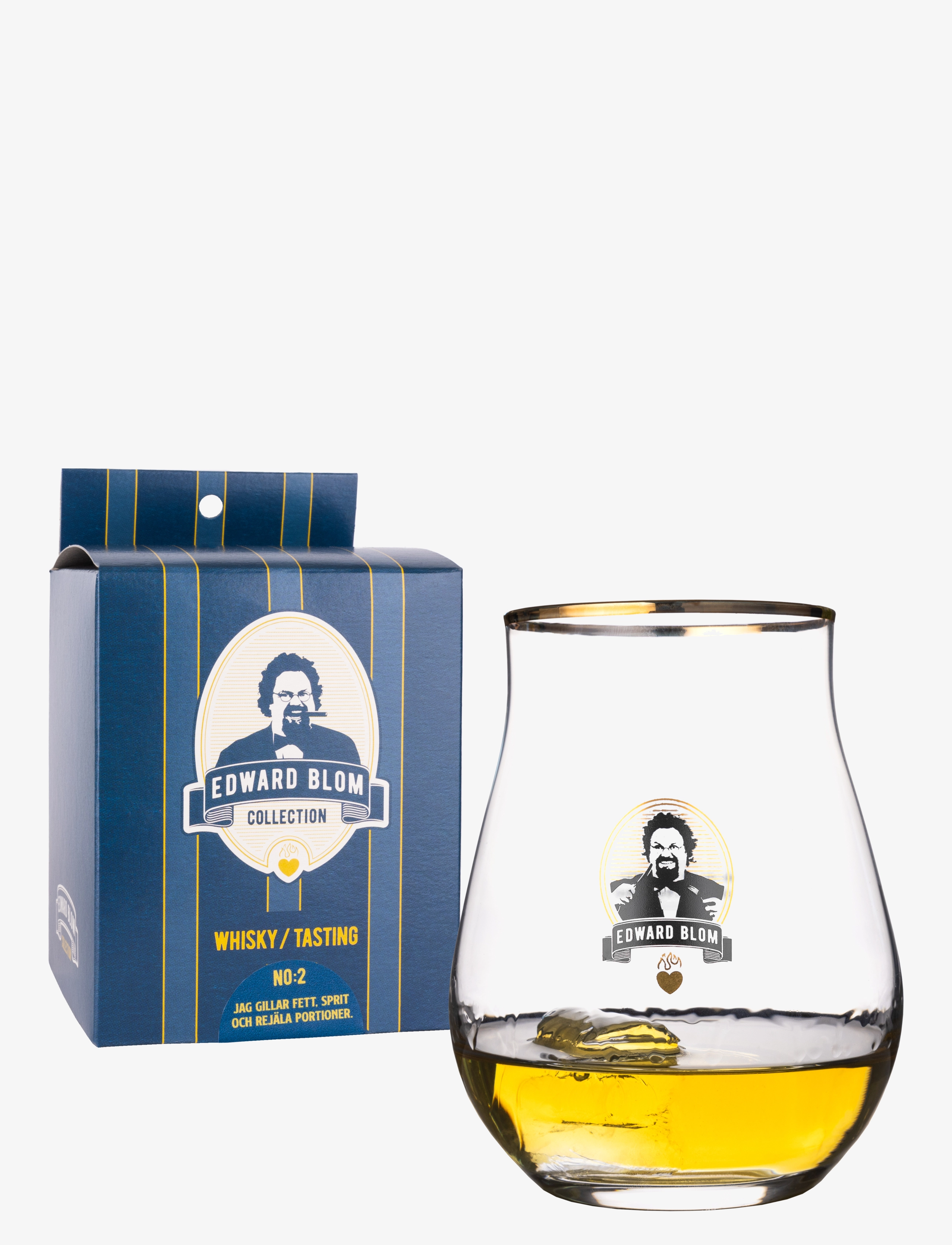 Edward Blom - Whisky / Tasting glass No:2 "Jag gillar fett" - verres à whisky & cognac - clear - 4