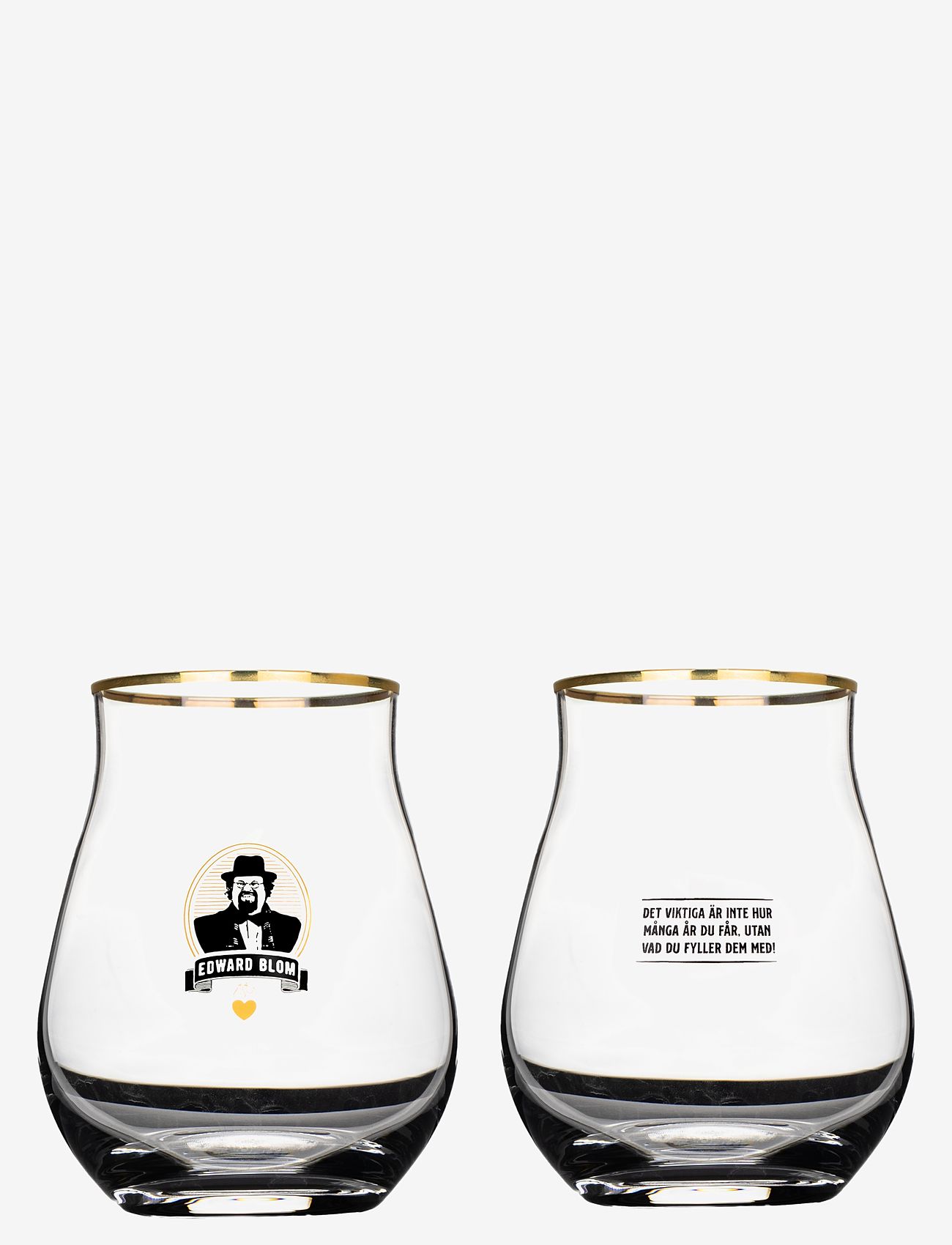 Edward Blom - Whisky / Tasting glass No:5 "Det viktiga är" - köp efter pris - clear - 3